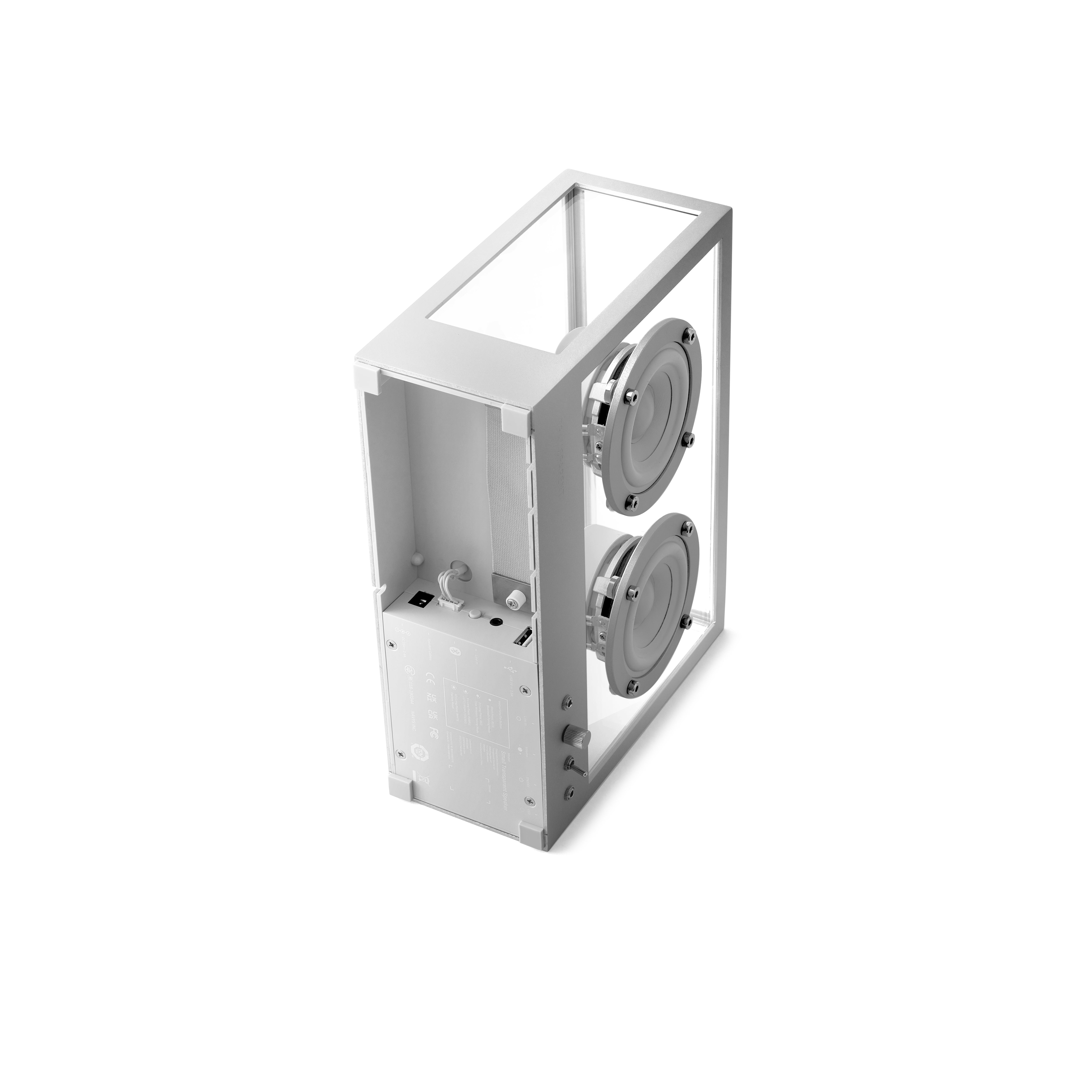 Small Silver Transparent Speaker