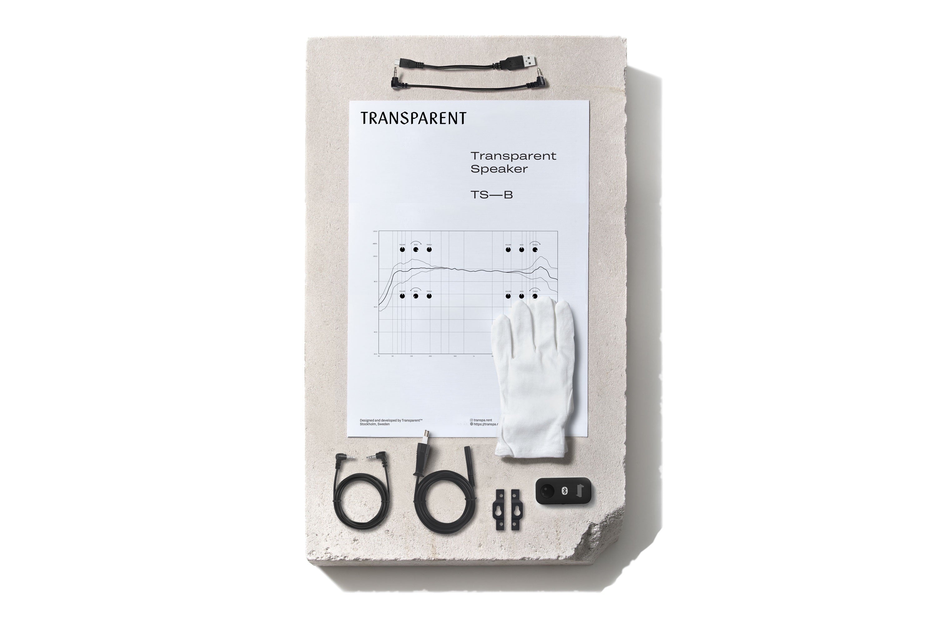 Transparent Black Speaker