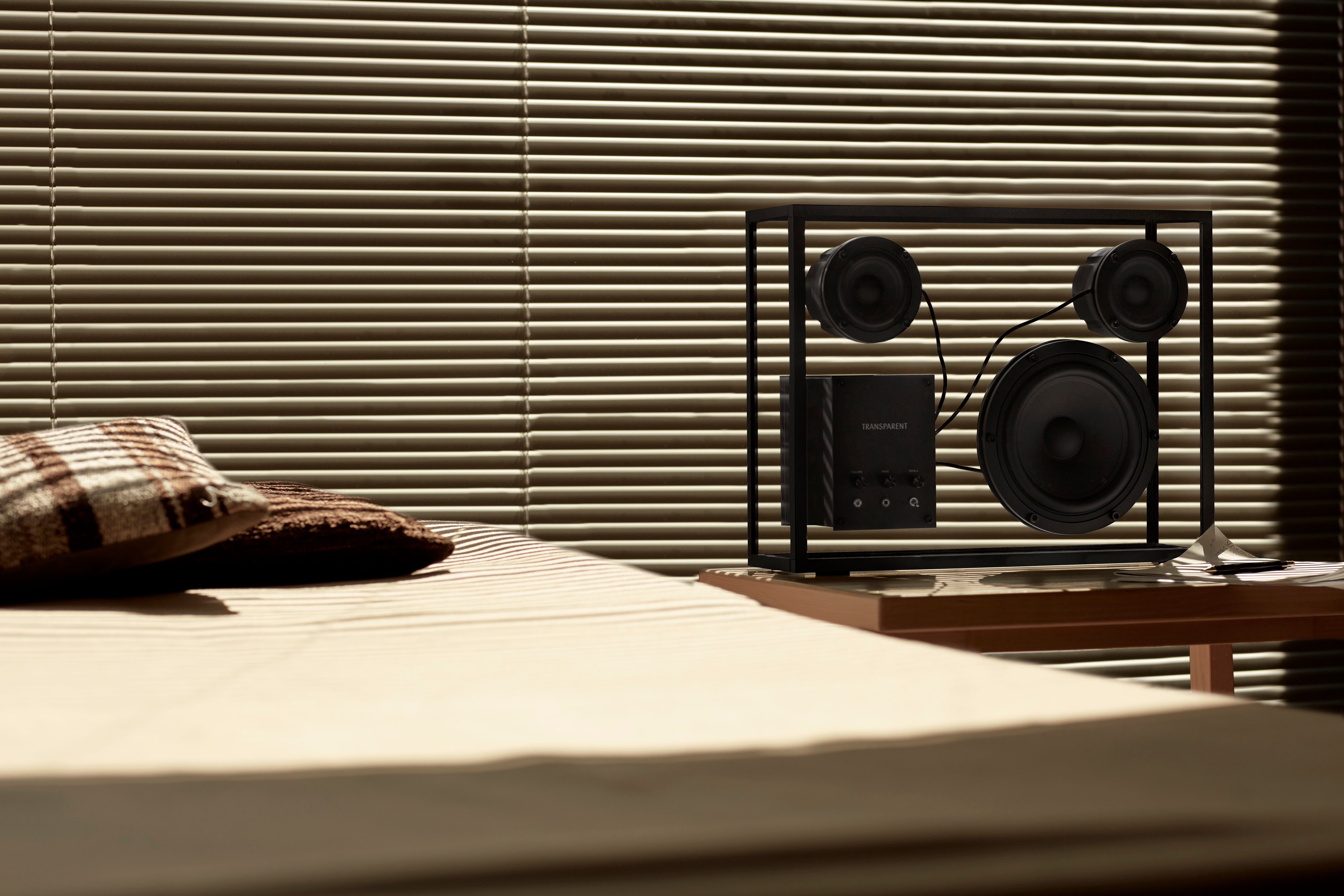 Transparent Black Speaker