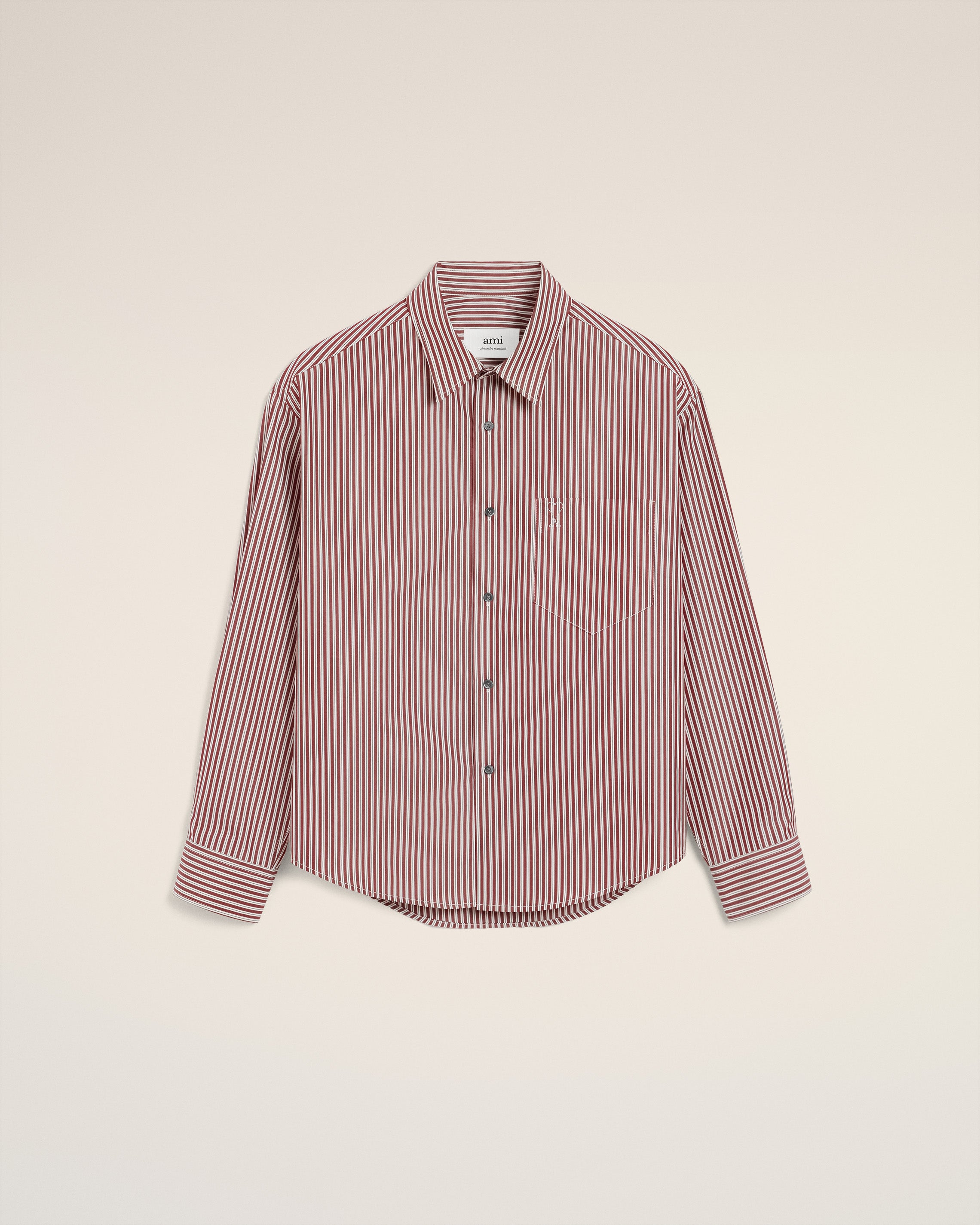 AMI Embossed Adc Boxy Shirt