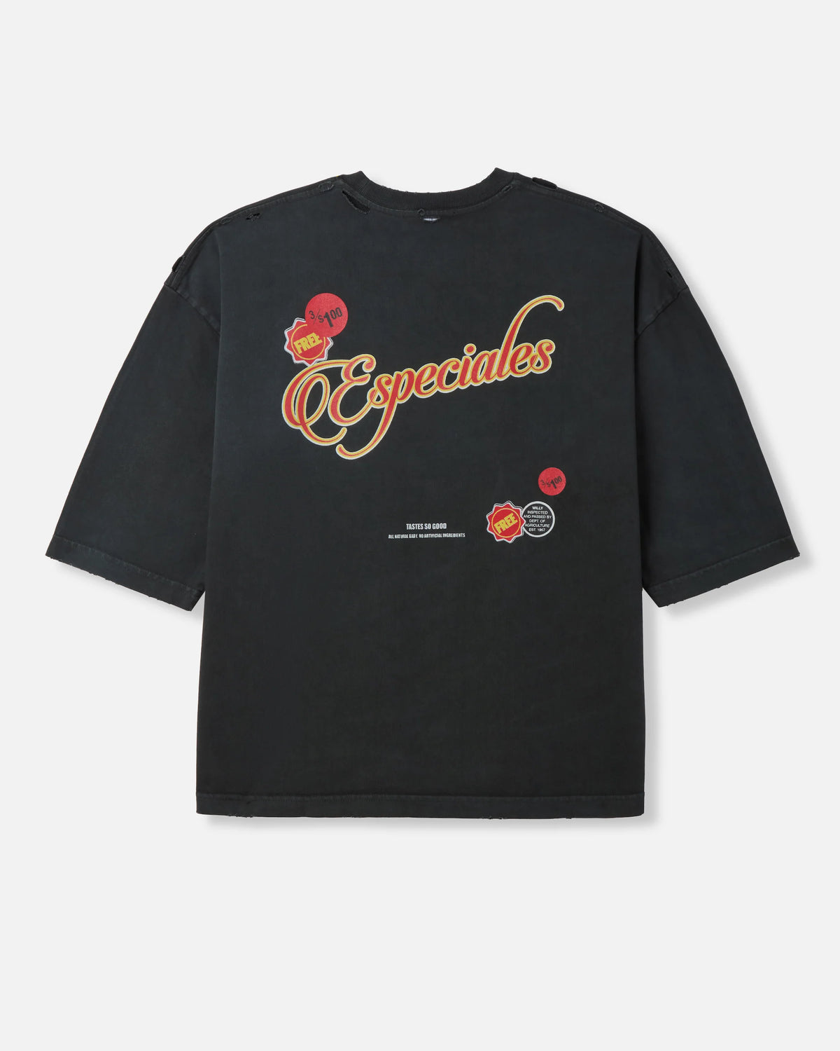 Willy Chavarria Schwarzes Os Especial Chorizo Buffalo T-Shirt