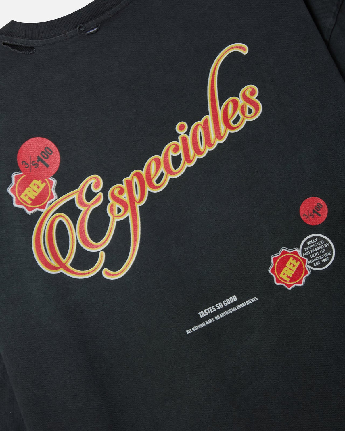 Willy Chavarria Schwarzes Os Especial Chorizo Buffalo T-Shirt