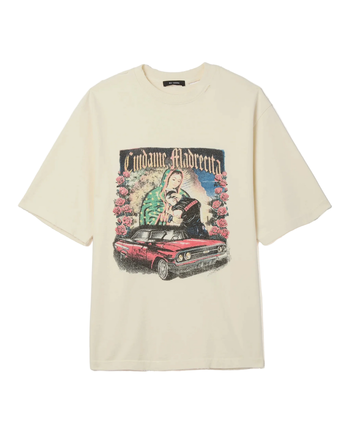 Willy Chavarria Beige Os Cuidame Madrecita Standard Tee