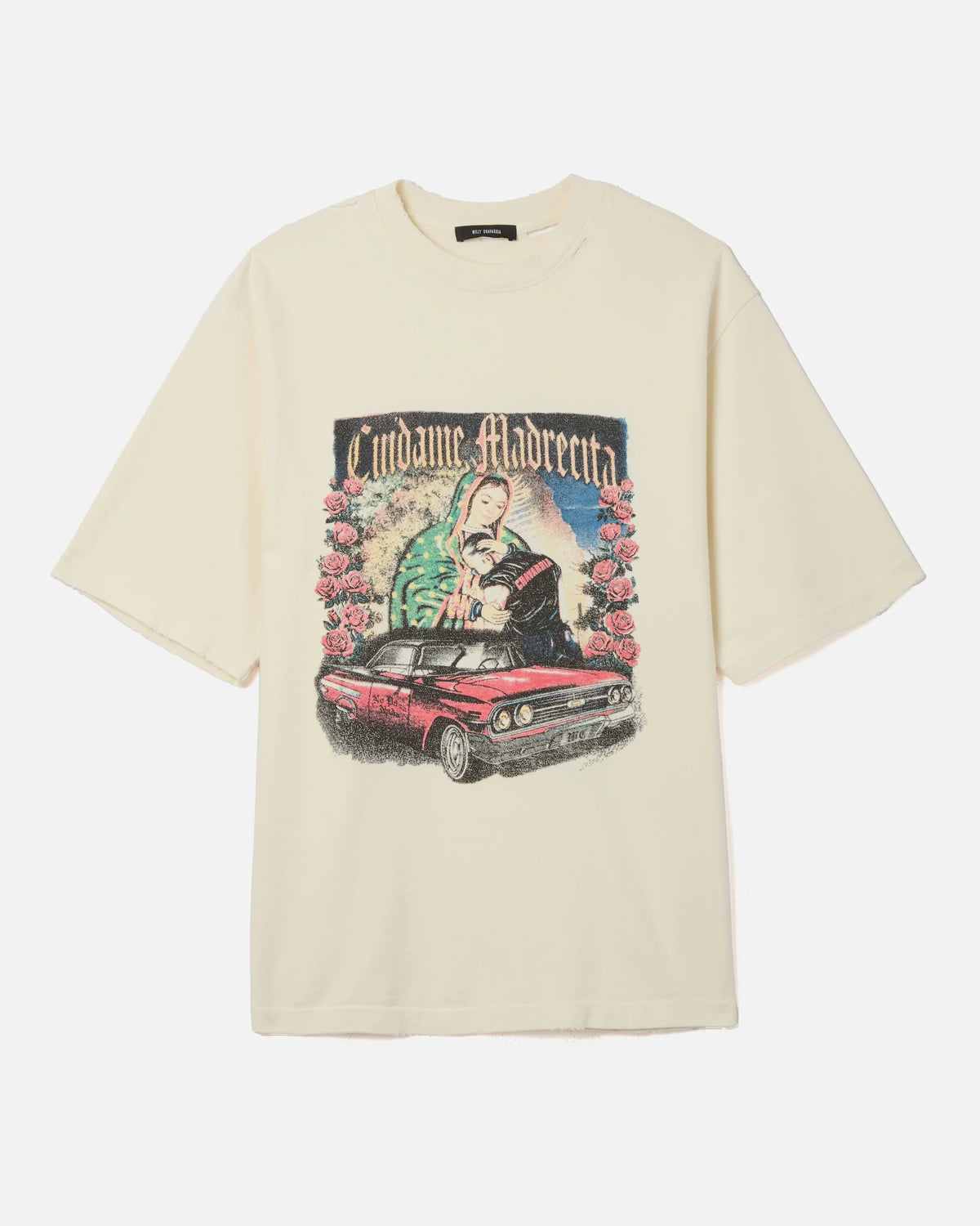Willy Chavarria Beige Os Cuidame Madrecita Standard Tee