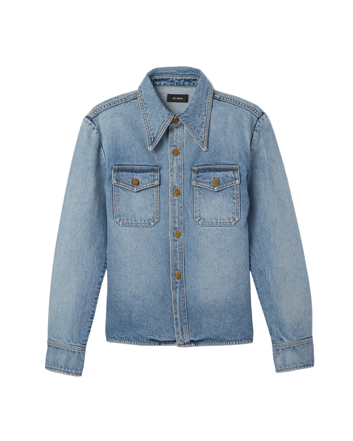 Willy Chavarria Blue Chente Denim Shirt
