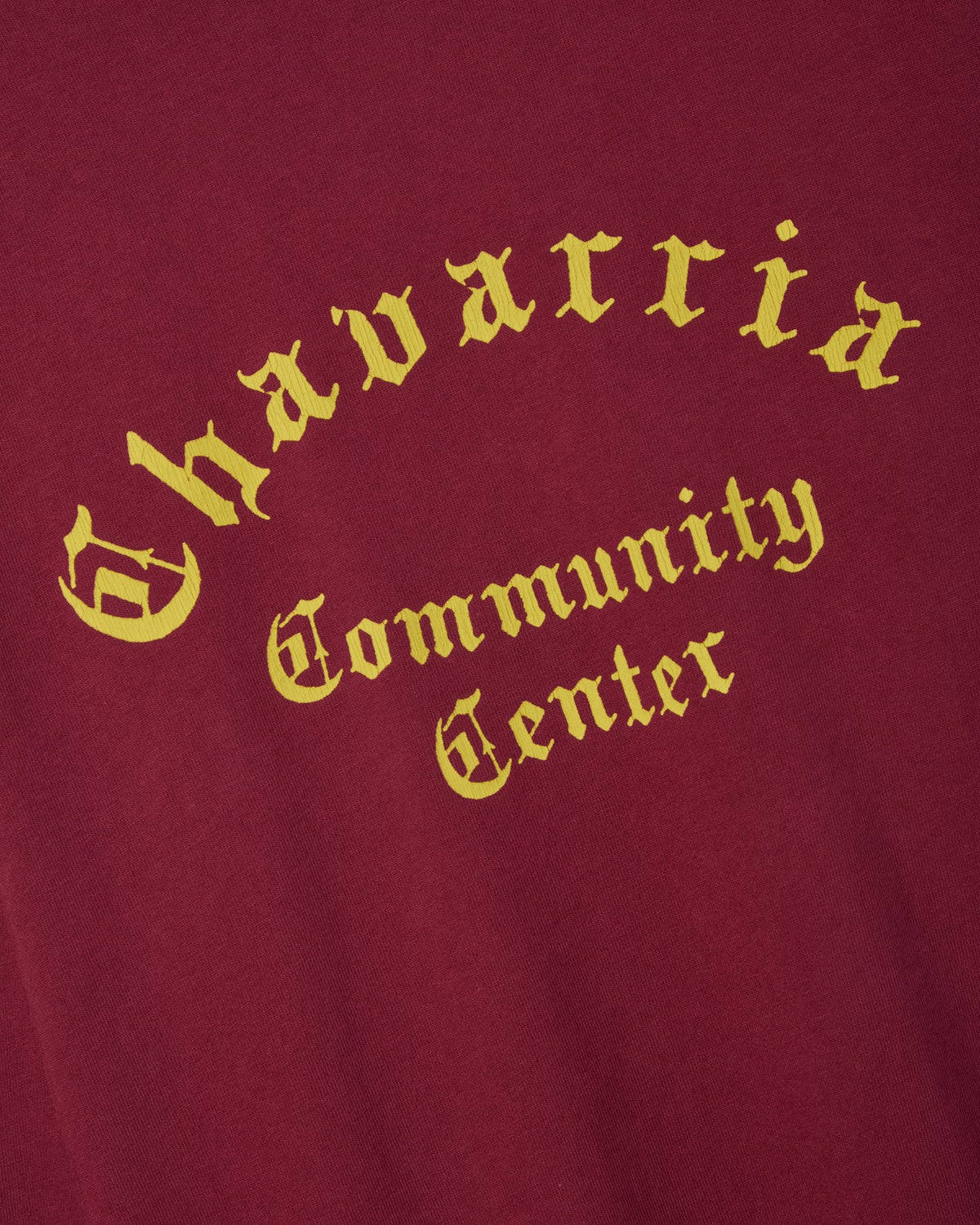 Willy Chavarria Bordeaux Community Center Ls Buffalo T-Shirt