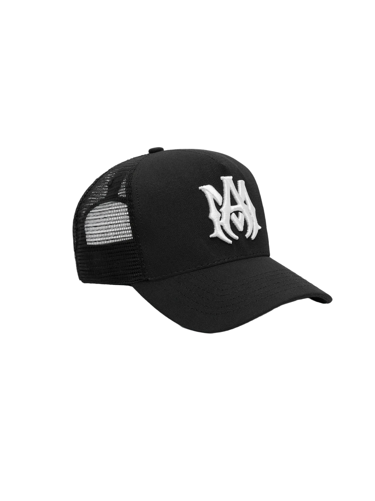 Amiri Ma Logo Black White Trucker Hat