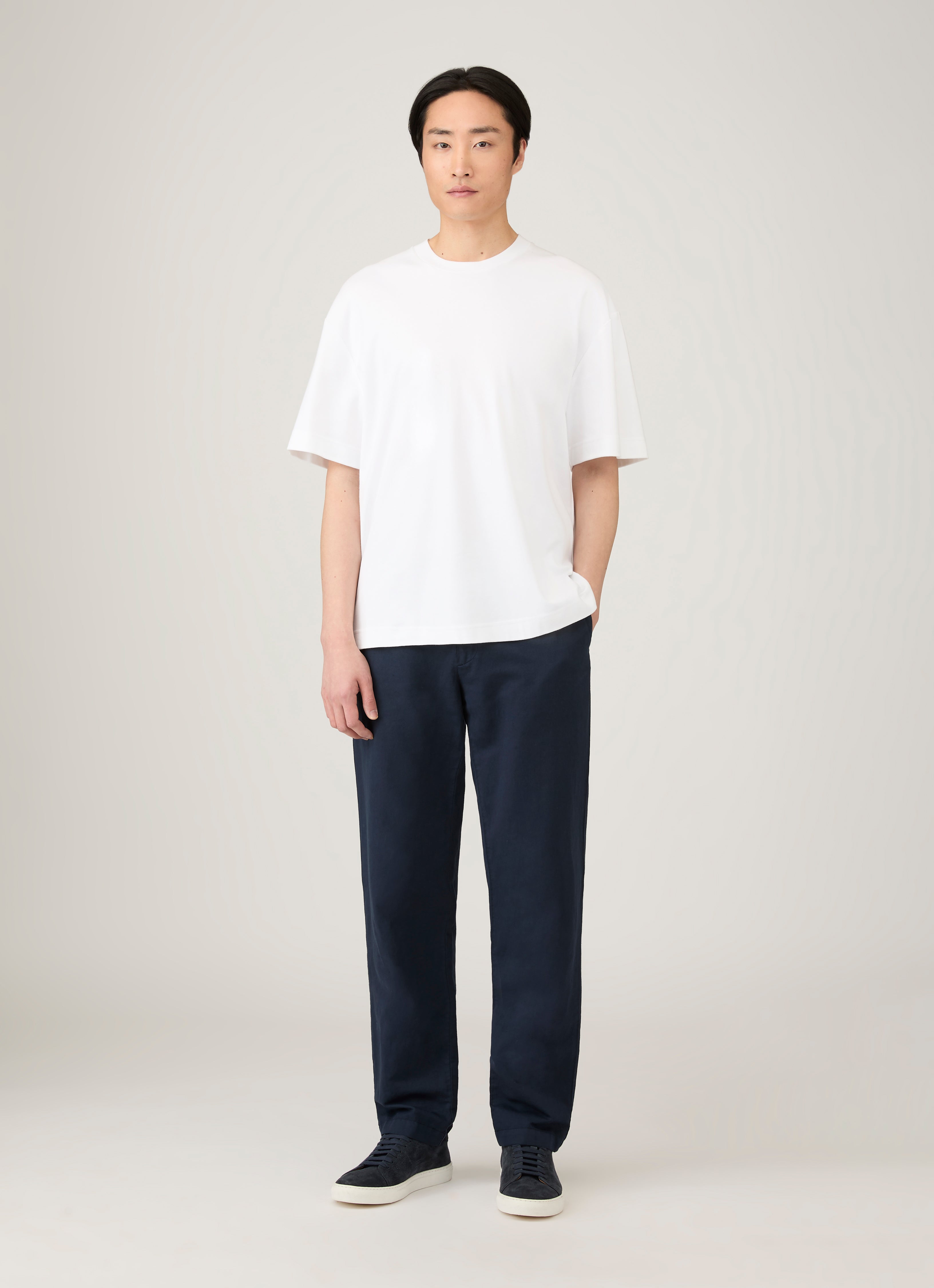 Sunspel heavyweight oversized T-shirt front