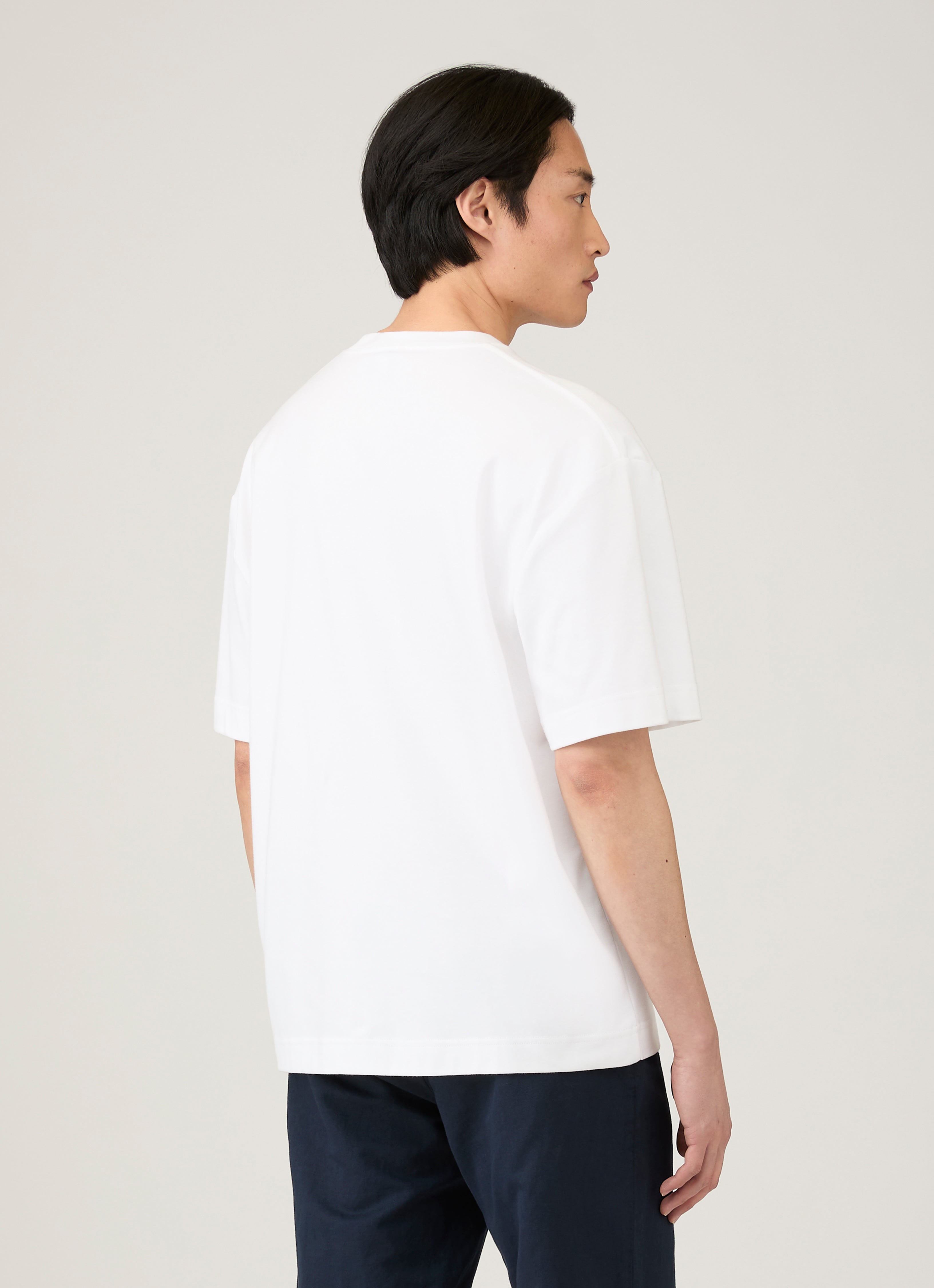 Sunspel heavyweight oversized T-shirt back