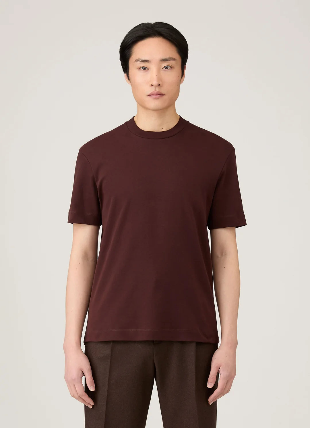 Sunspel Heavy Weight Bordeaux T-Shirt