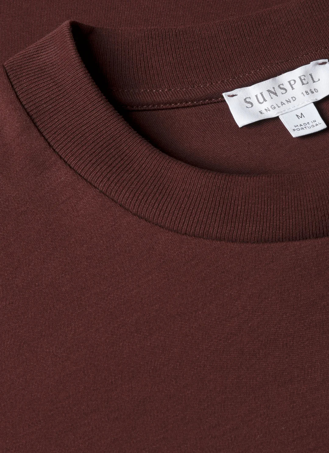 Sunspel Heavy Weight Bordeaux T-Shirt