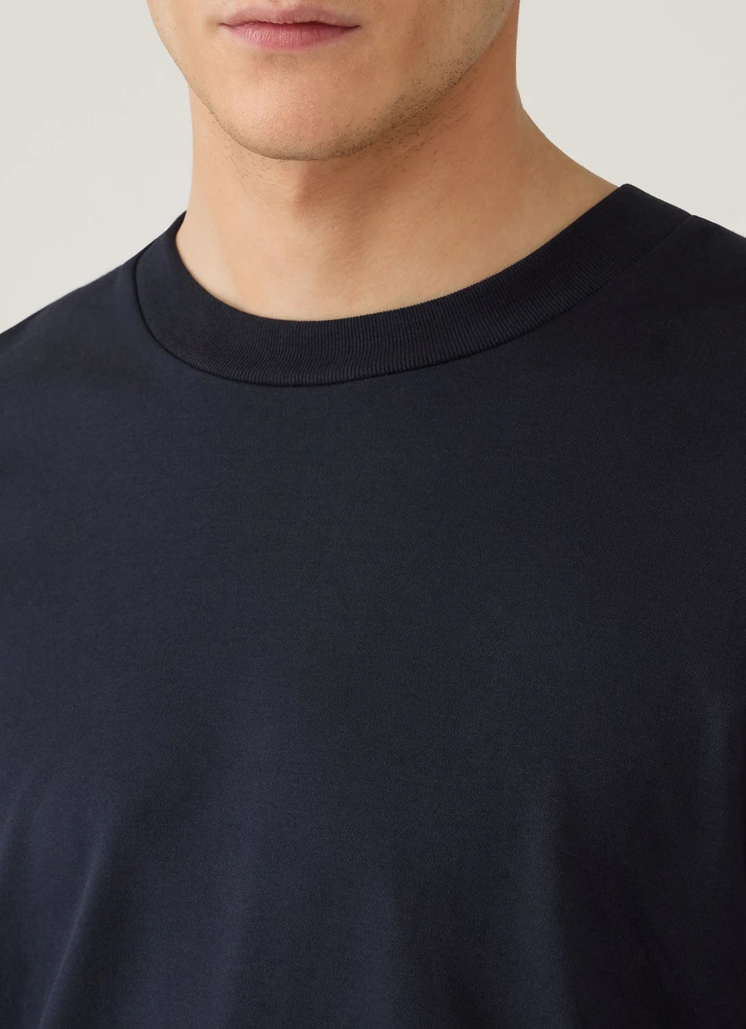 Sunspel Heavy Weight Dk Navy LS Tee
