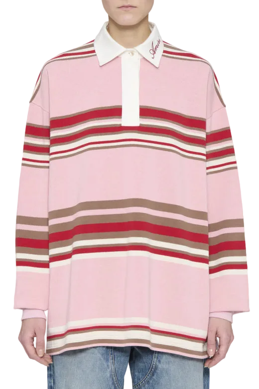 Amiri Striped Os Polo