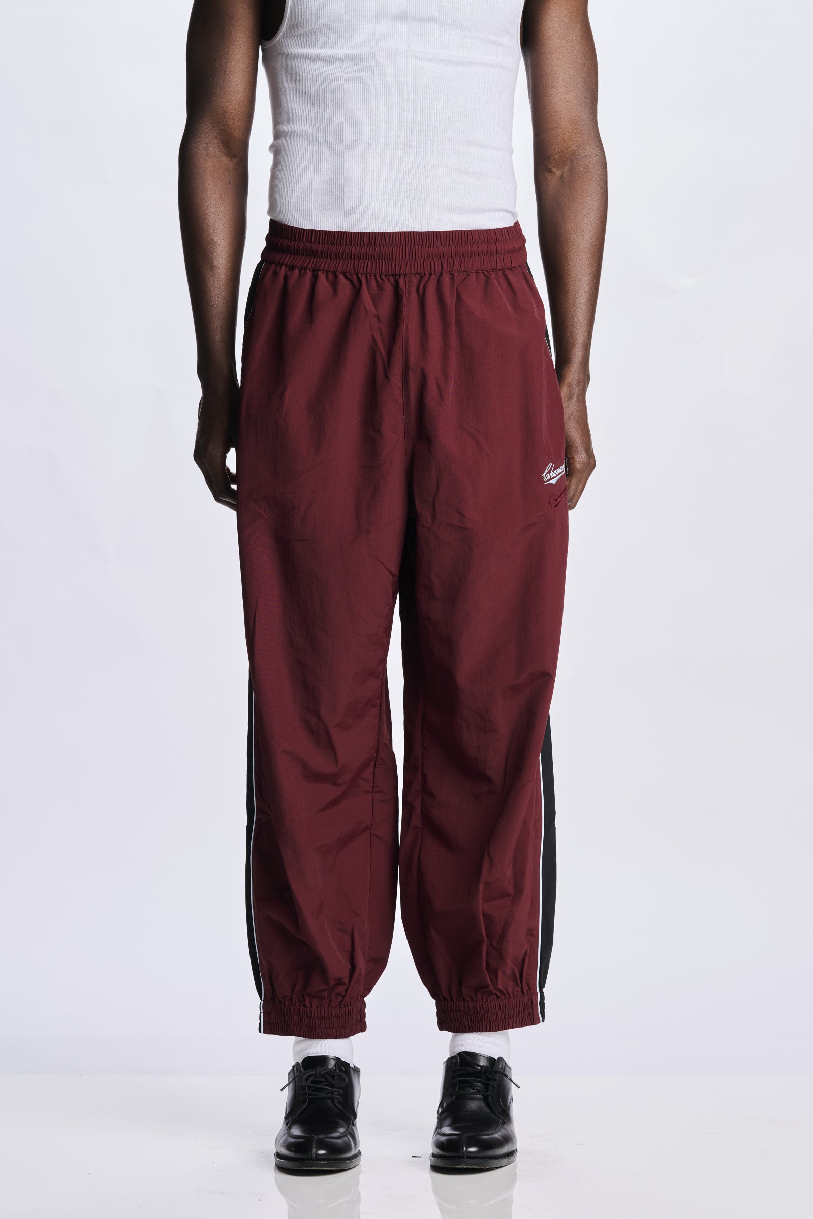 Willy Chavarria Bordeaux Bad Boy Track Pant