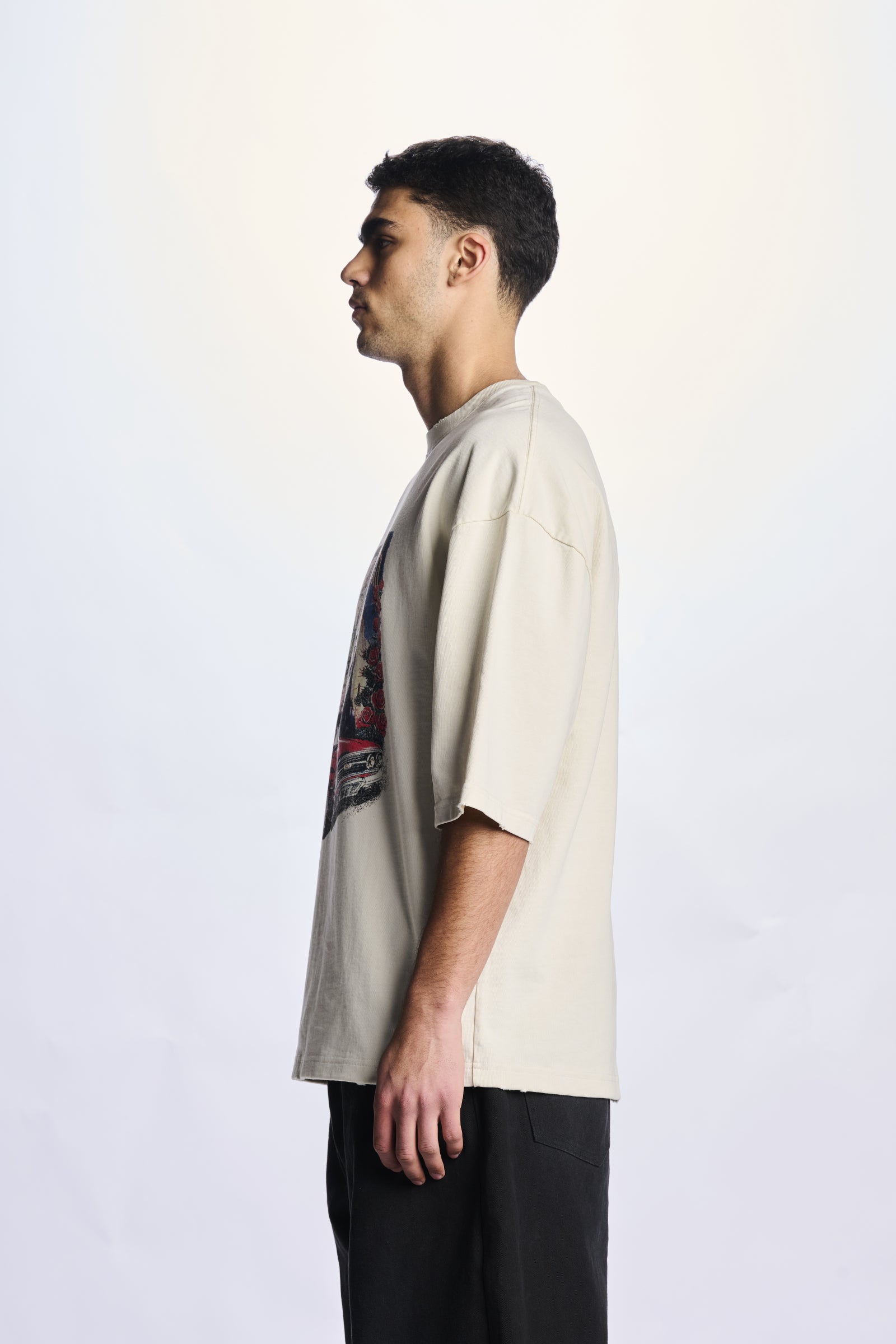 Willy Chavarria Beige Os Cuidame Madrecita Standard Tee