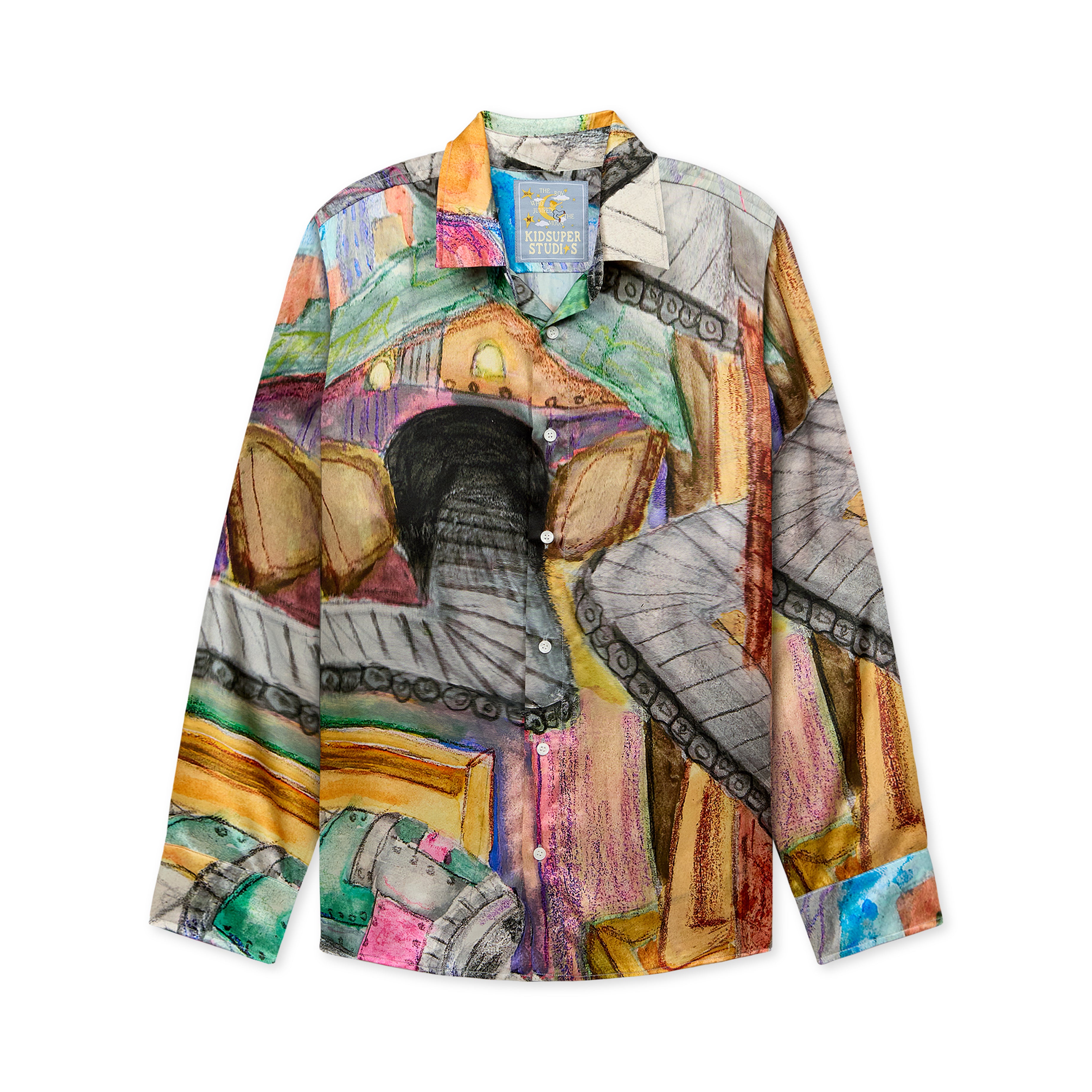 KidSuper Book Page Silk Shirt