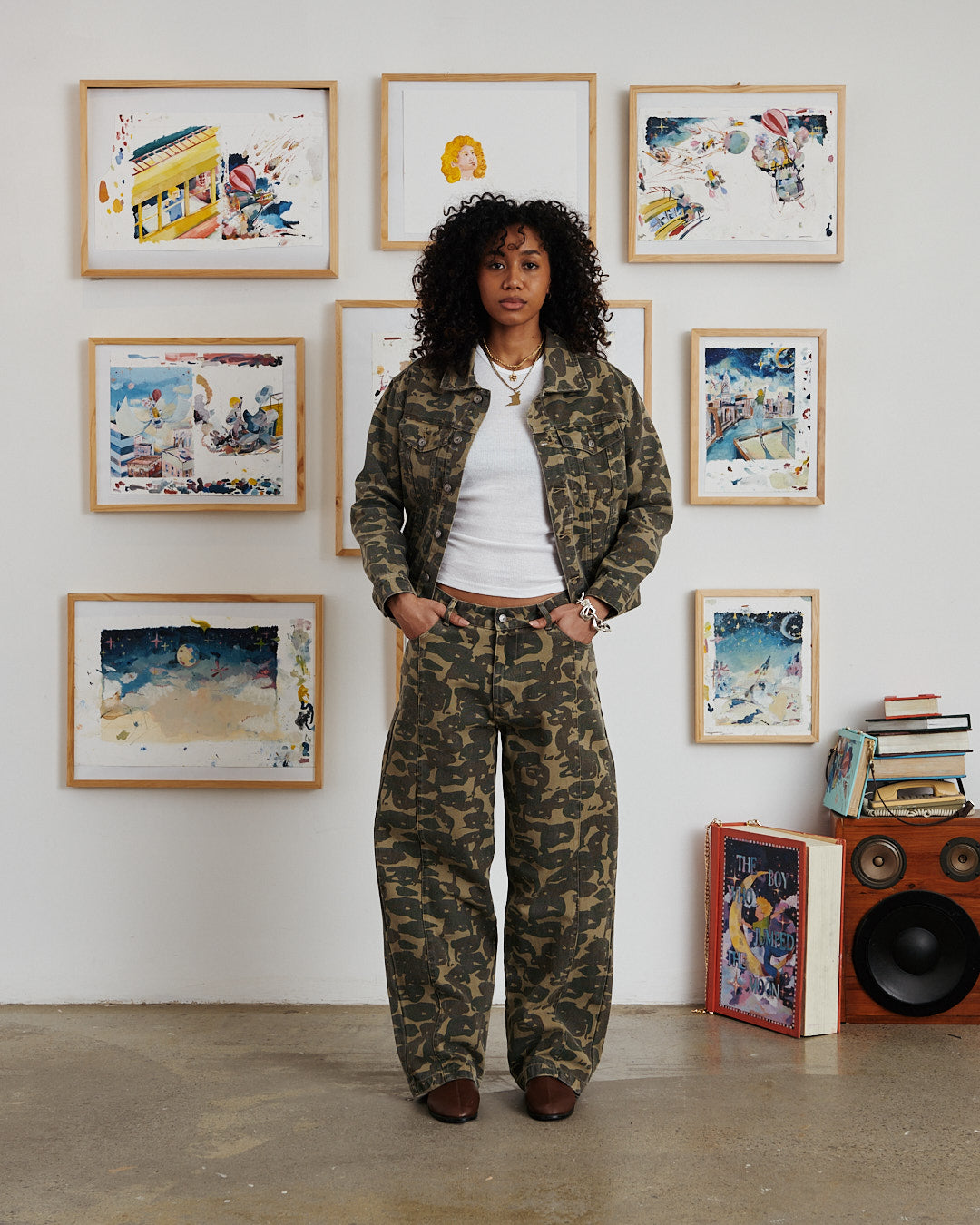 KidSuper Face Camo Jacket