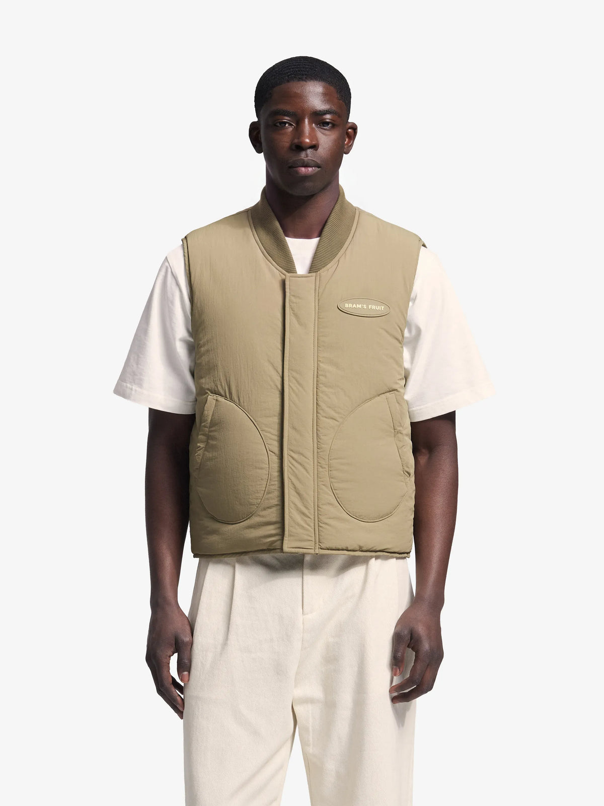 Brams Fruit Green Reversible Padded Vest