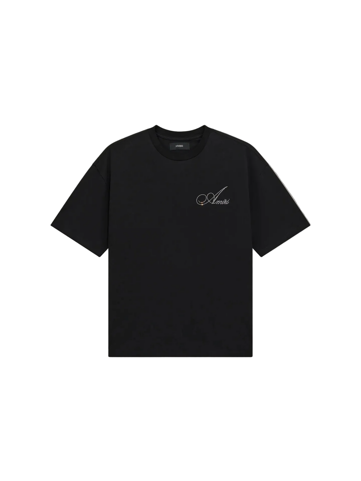 Amiri Black Crystal Script Os Tee