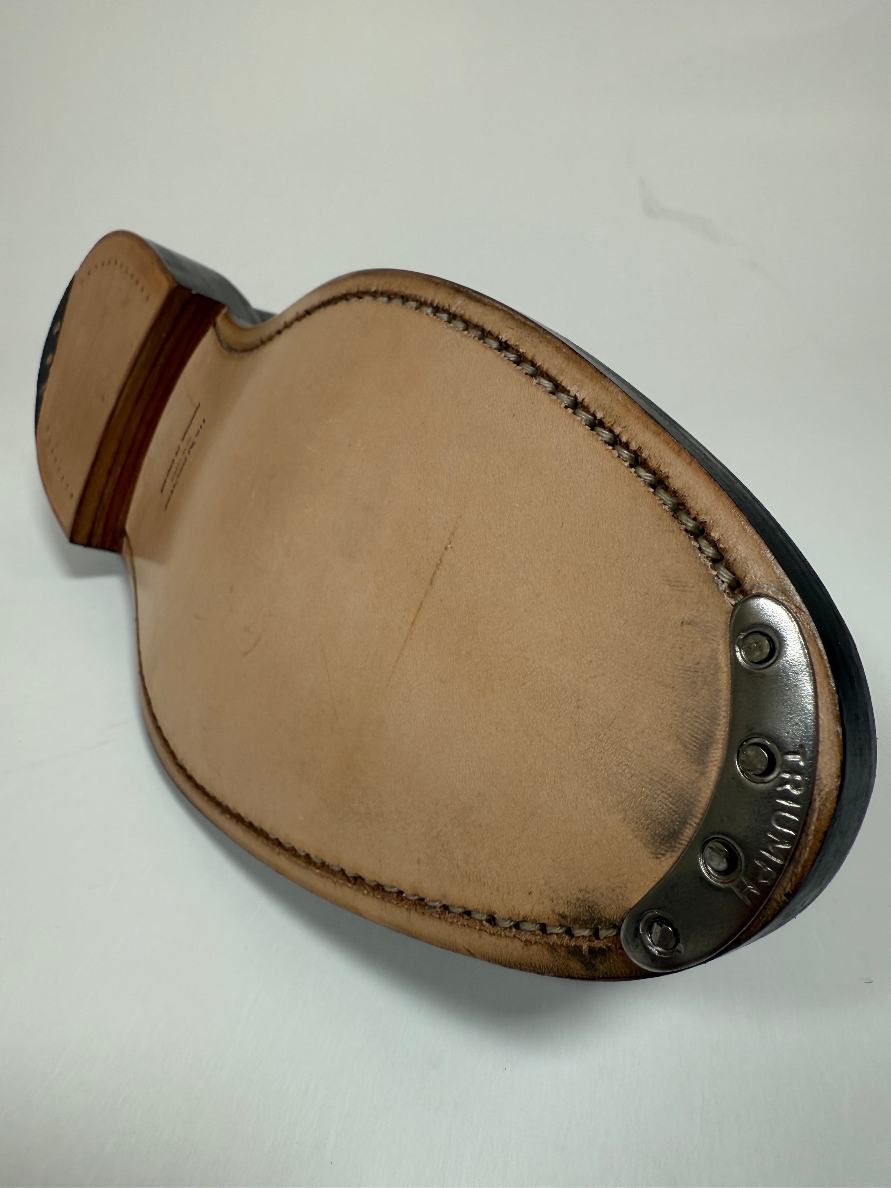 Classic Longwing Brogue W/ Goodyear Leather Sole W/ Metal Taps In Pebble Grain Leather