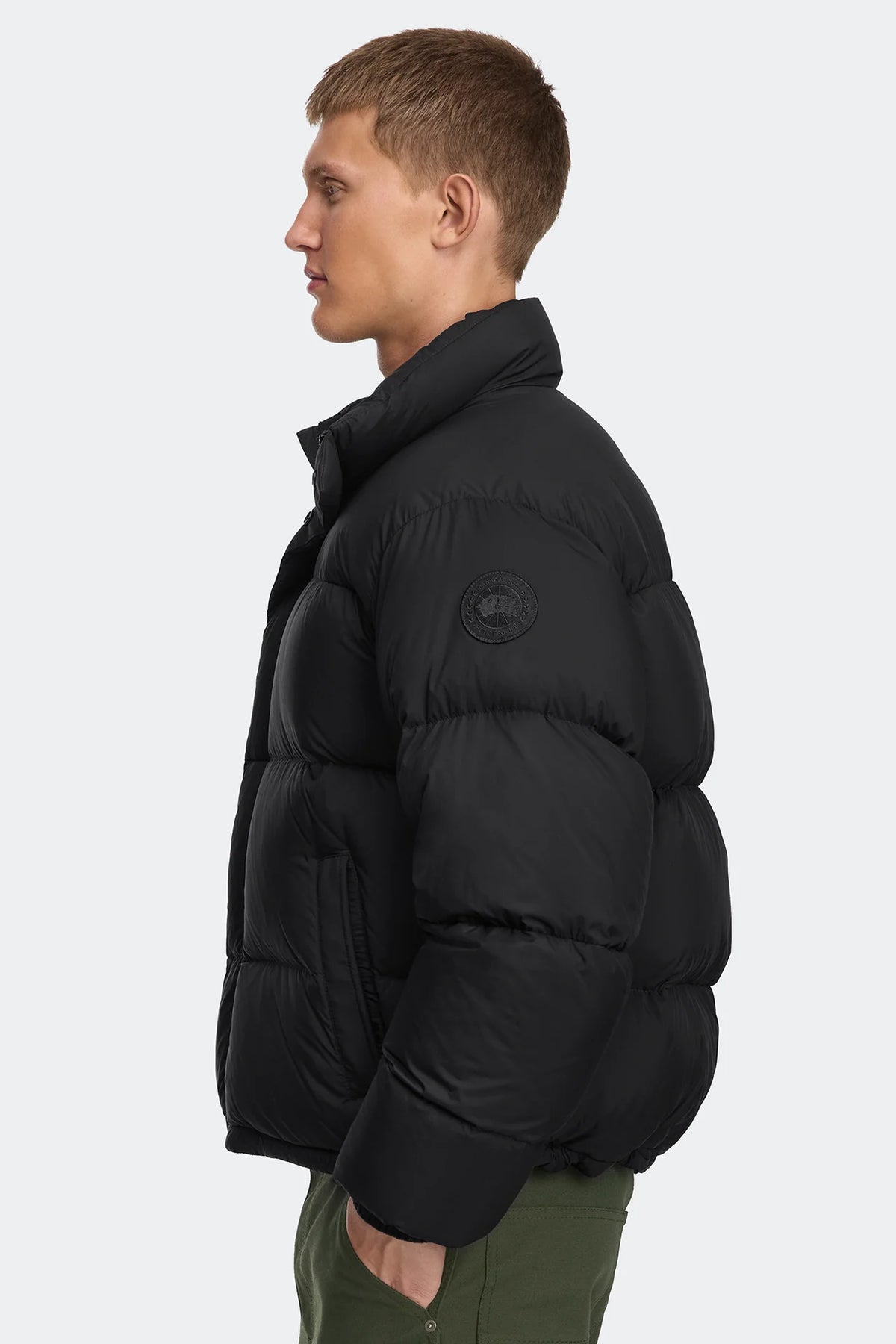 Canada Goose Black Sterling Puffer Jacket Tonal Disc
