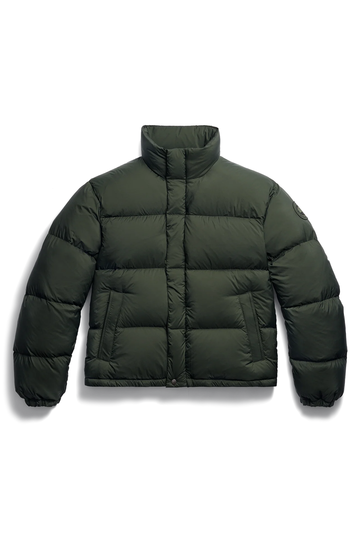 Canada Goose Sterling Daunenmantel in Grün mit farblich abgestimmtem Logo-Patch