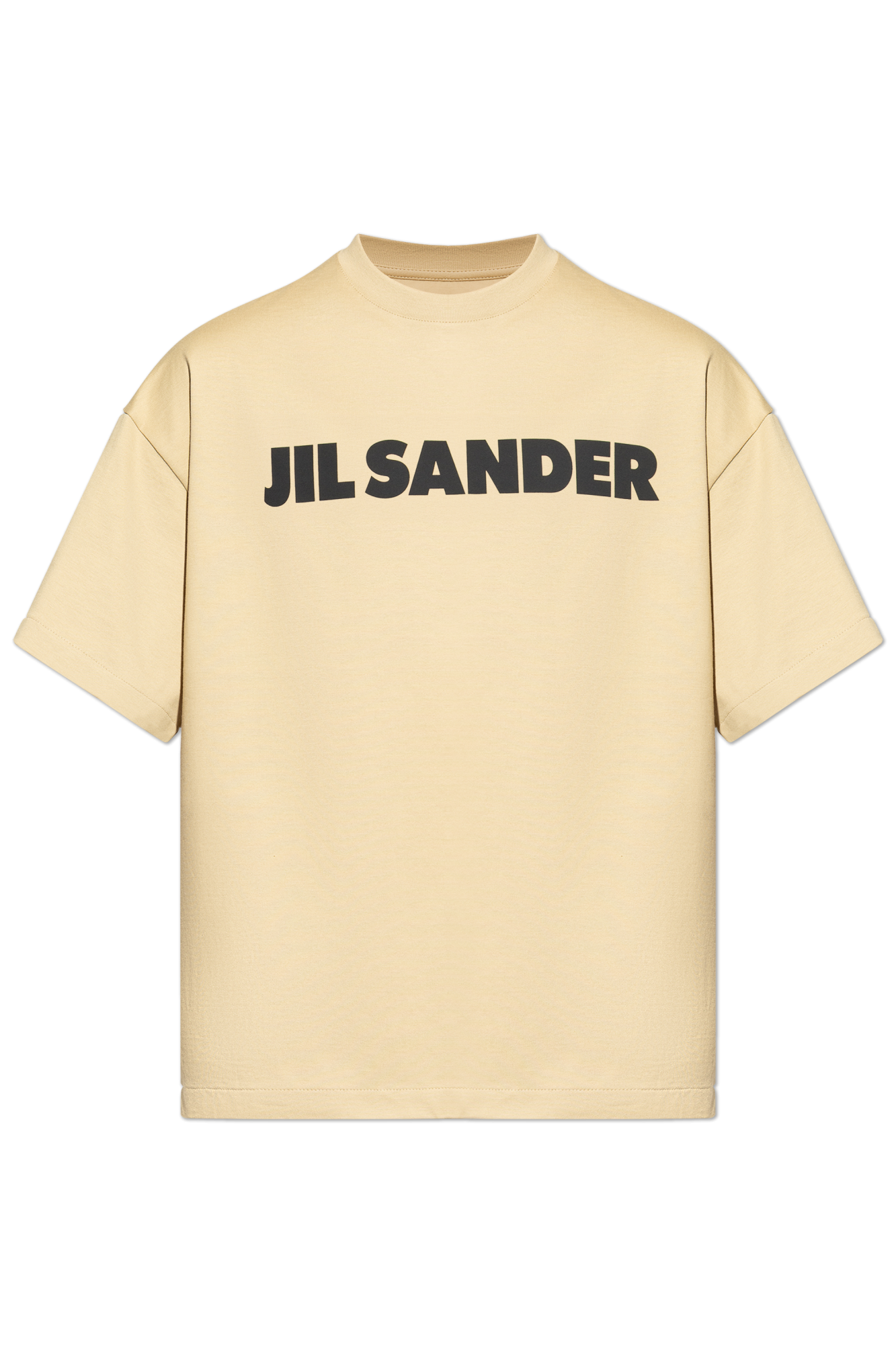 Jil Sander Logo Beige T-Shirt