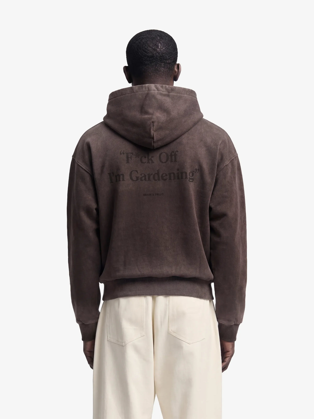 Brams Fruit Brown Distressed “F*ck Off I’m Gardening” Hoodie