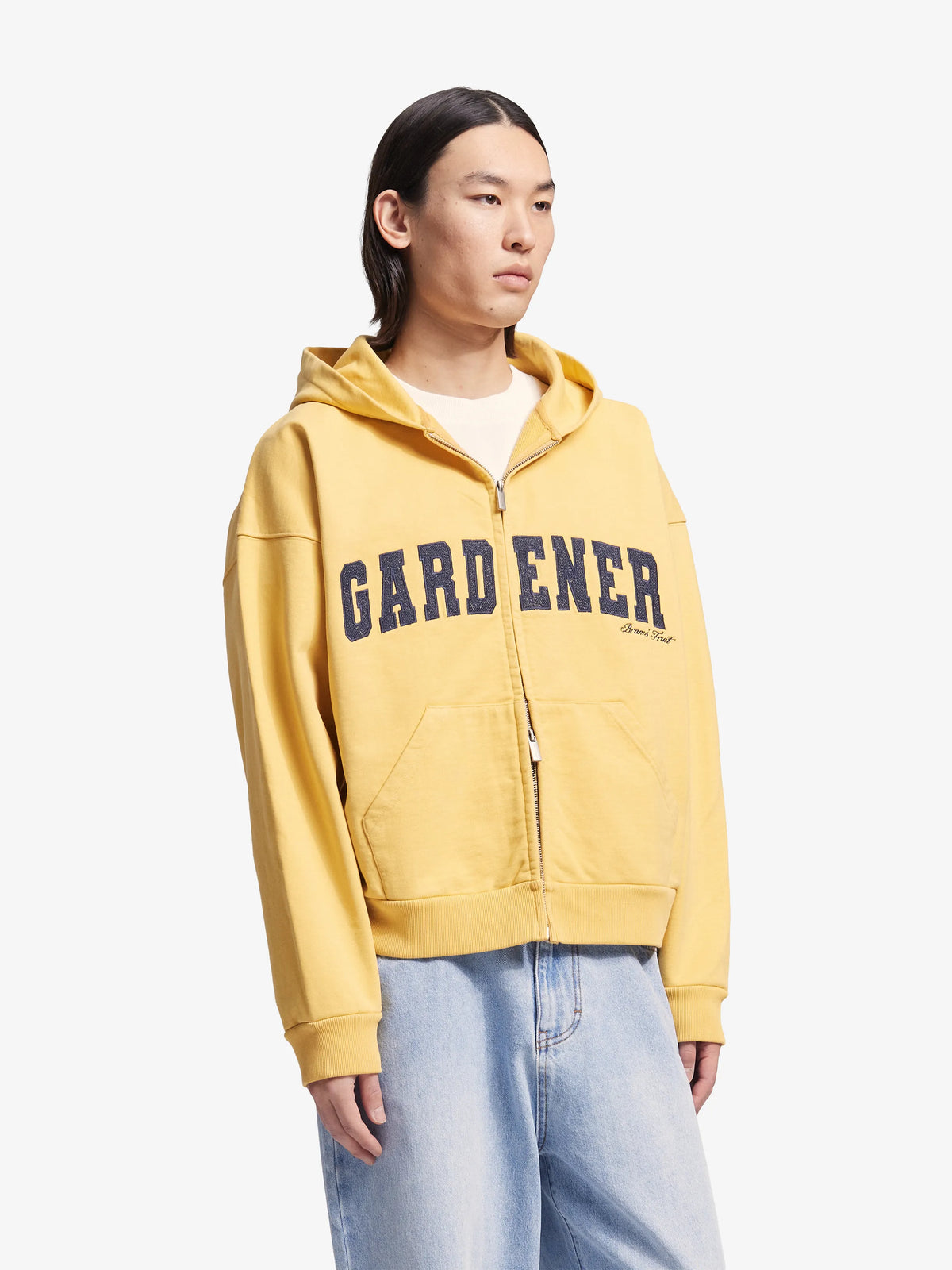 Brams Fruit Yellow Gardener Zipper Hoodie