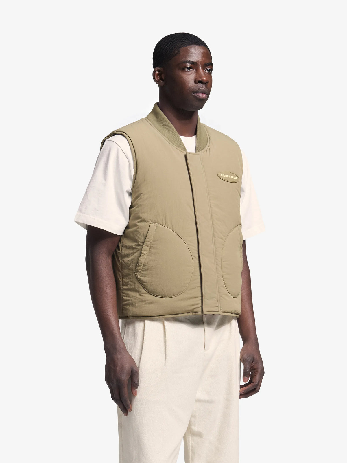 Brams Fruit Green Reversible Padded Vest