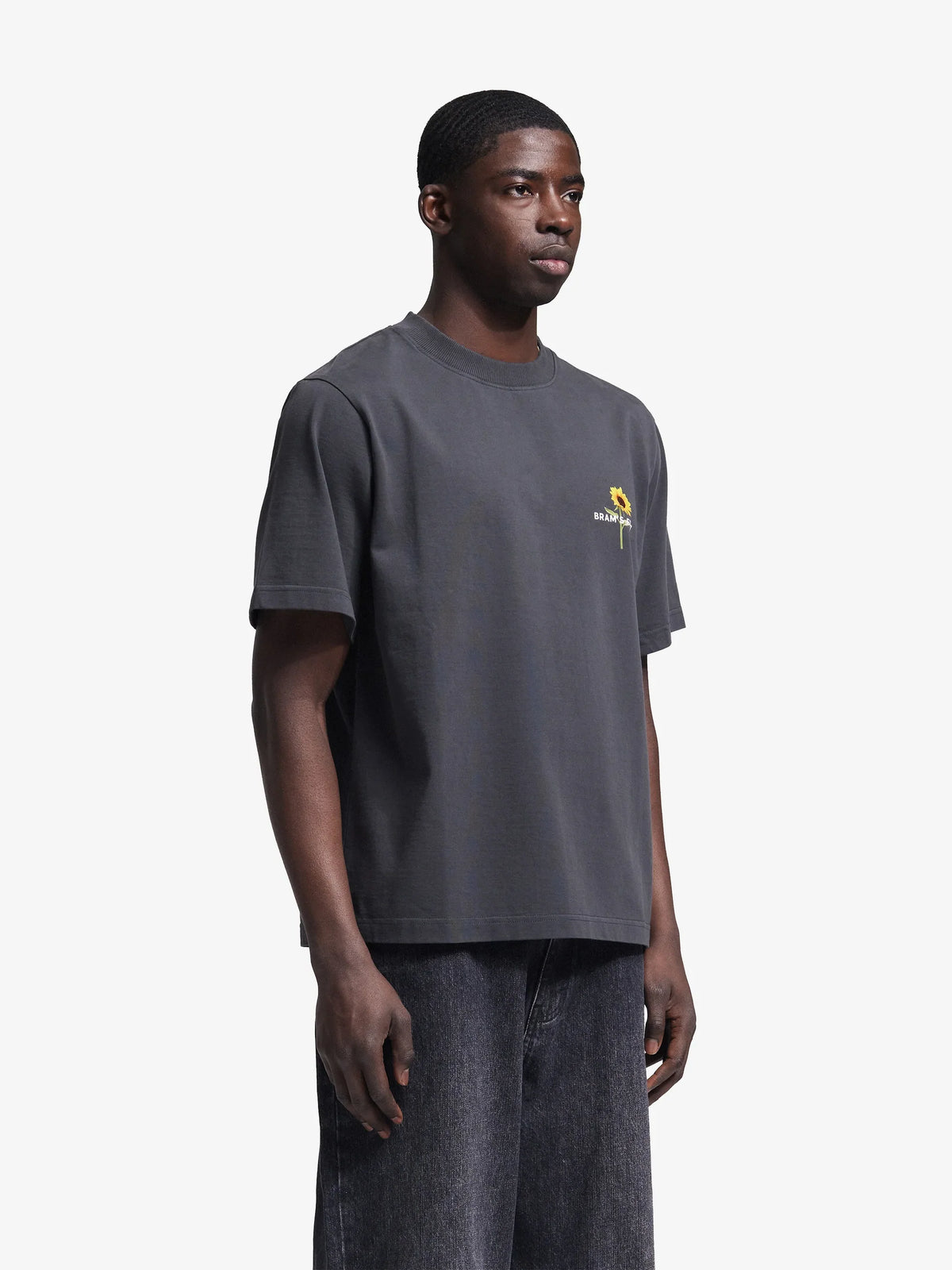 Brams Fruit Black Sunflower T-shirt