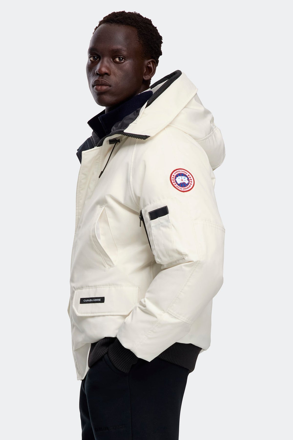 Canada Goose White Chilliwack Bomber
