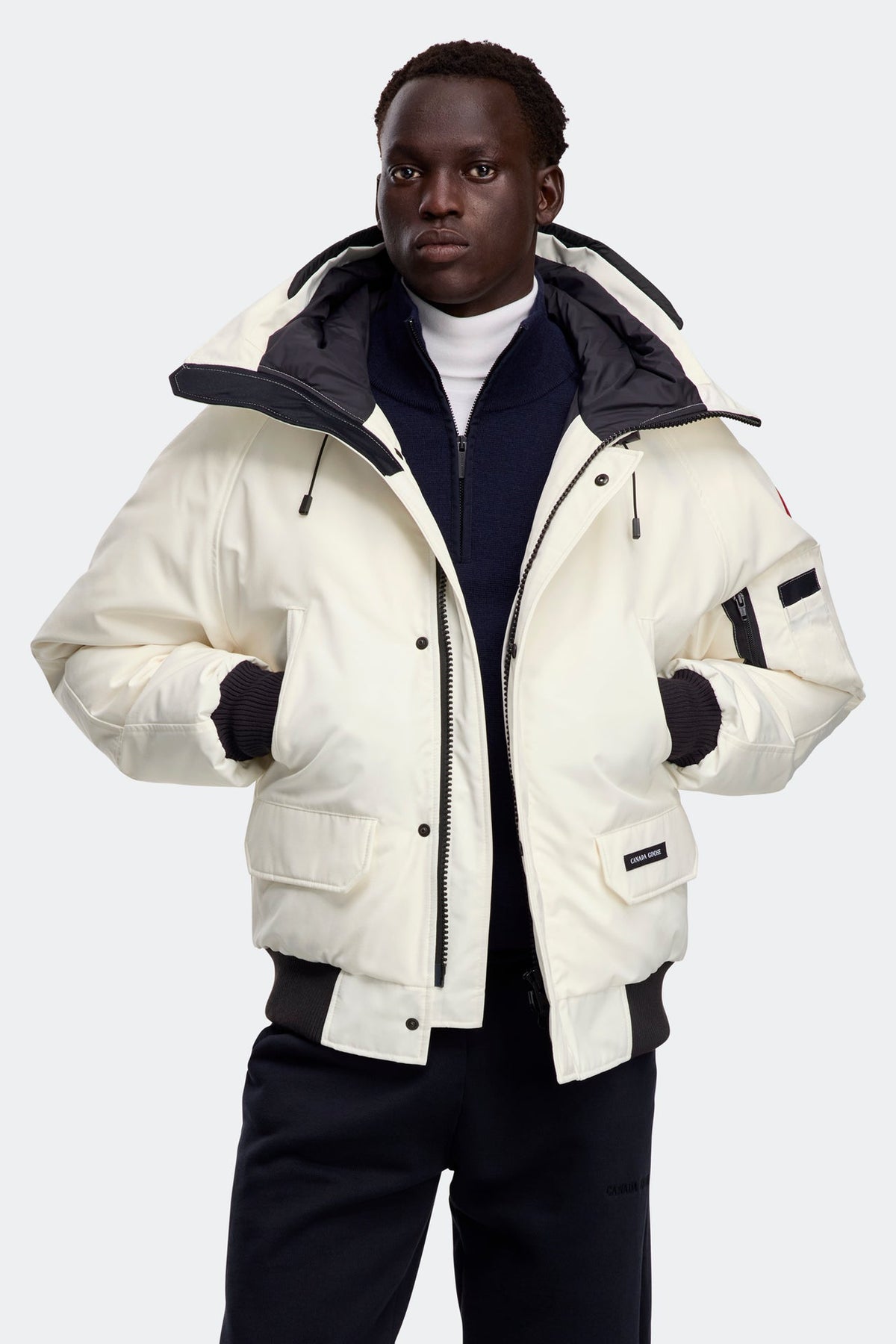 Canada Goose White Chilliwack Bomber