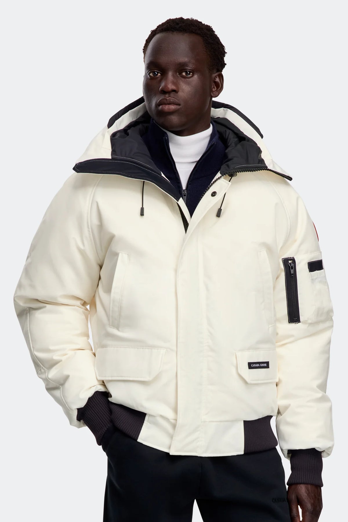 Canada Goose White Chilliwack Bomber