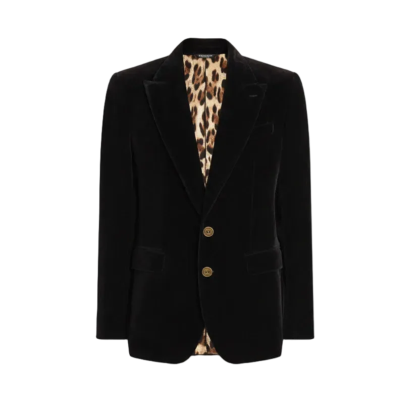 Dolce & Gabbana Sicilia Black Singel Breasted Jacket