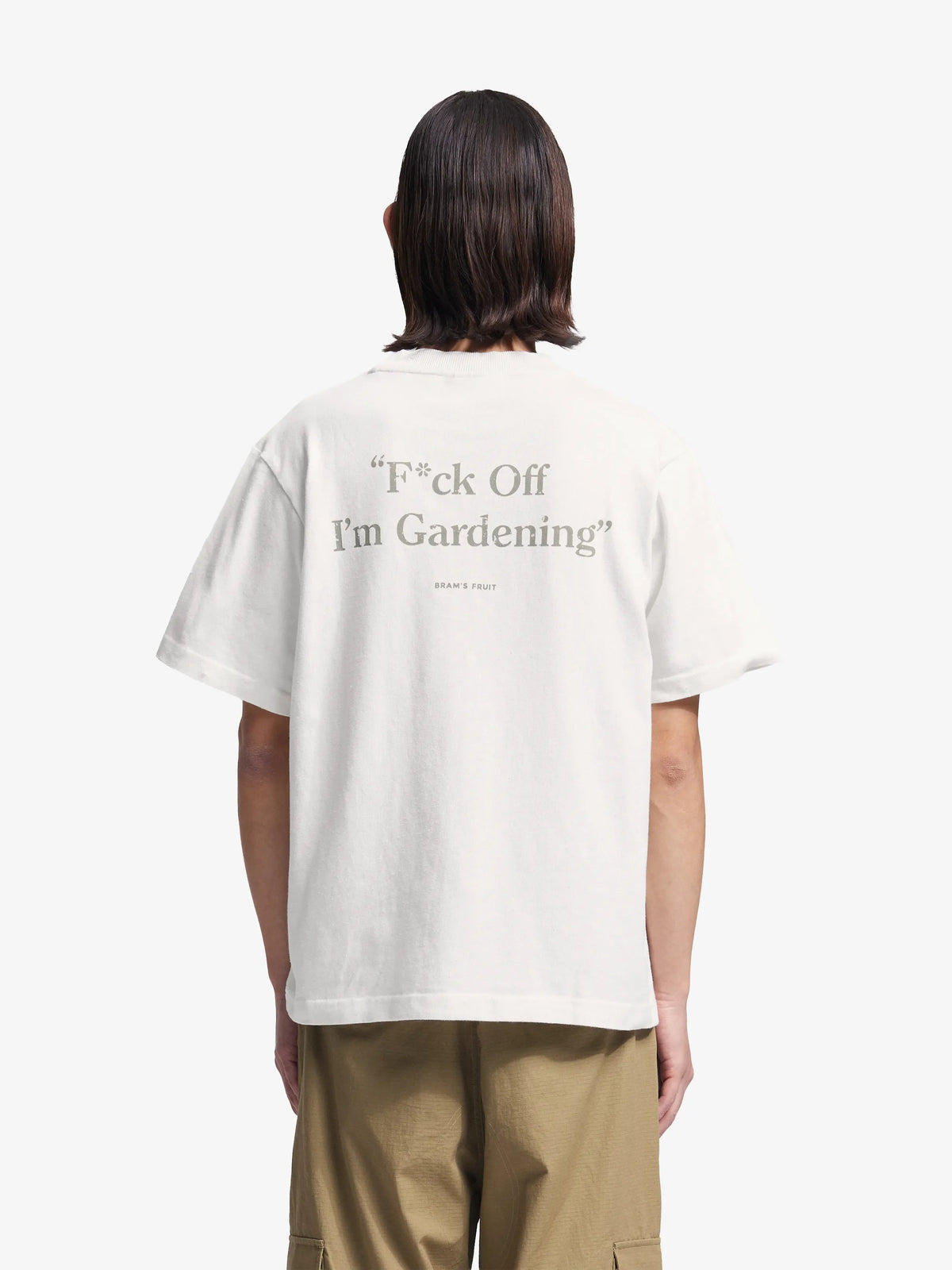 Brams Fruit White Distressed F*ck Off I'm Gardening T-shirt