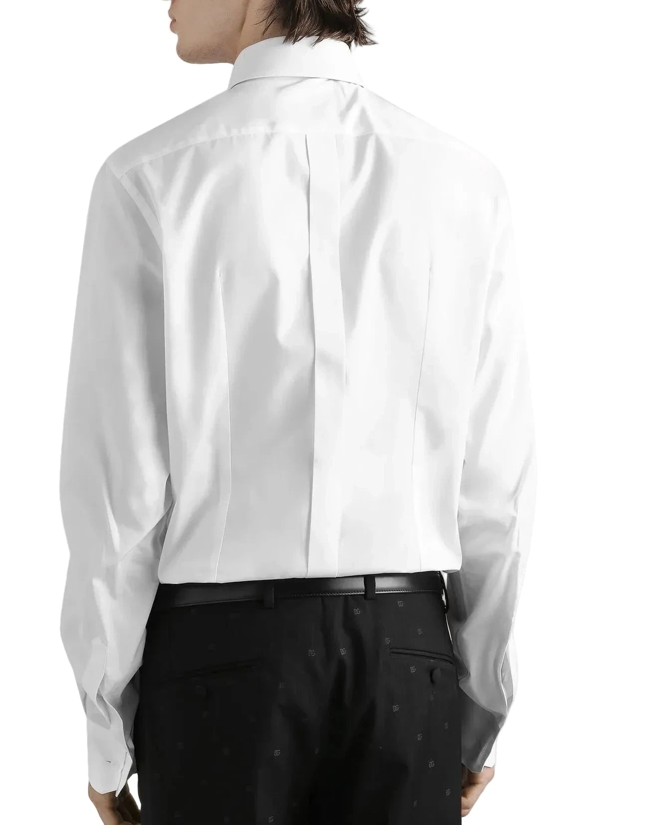 Dolce & Gabbana Gold Poplin White Shirt