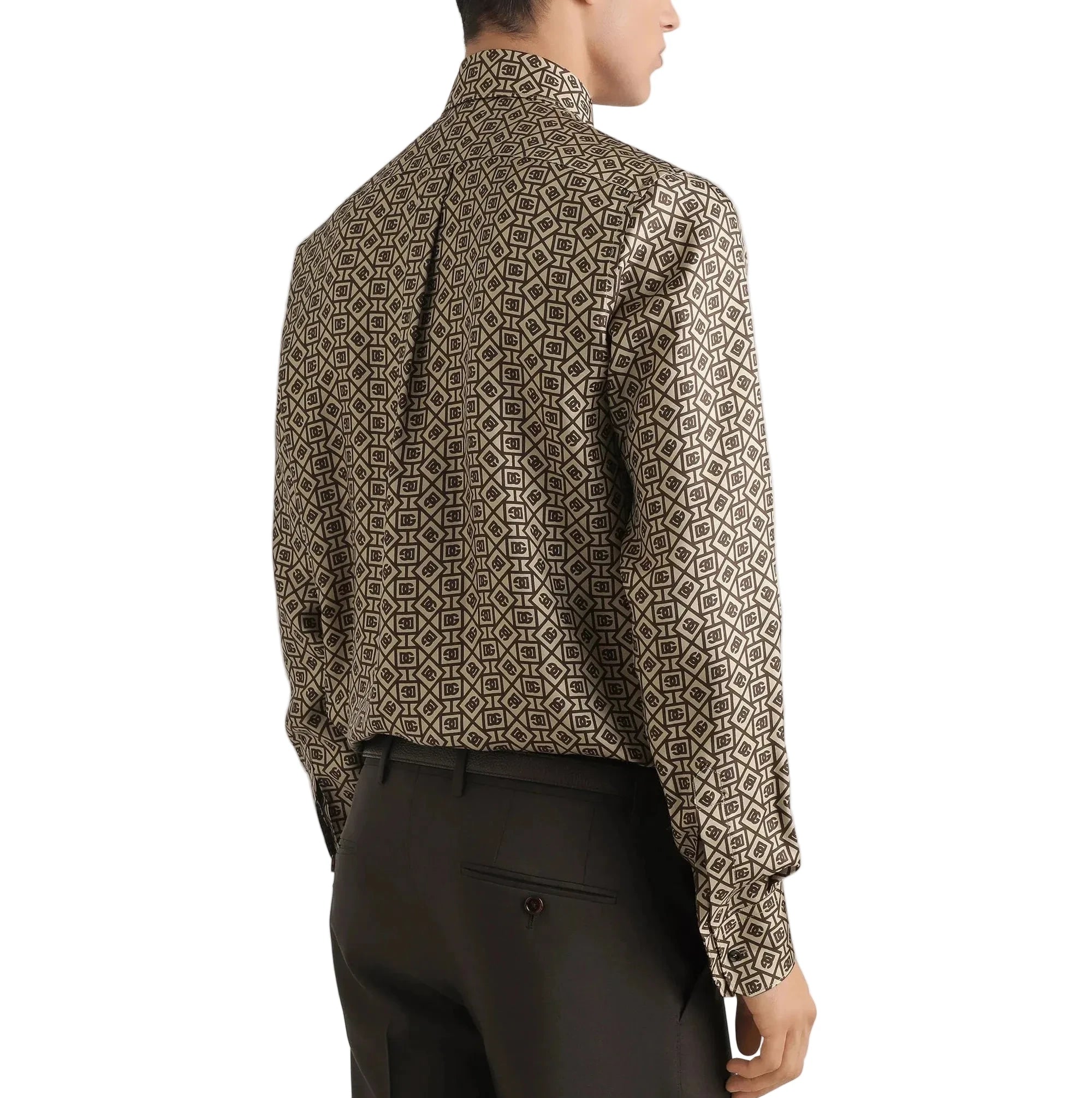 Dolce &amp; Gabbana sidenmönstrad skjorta