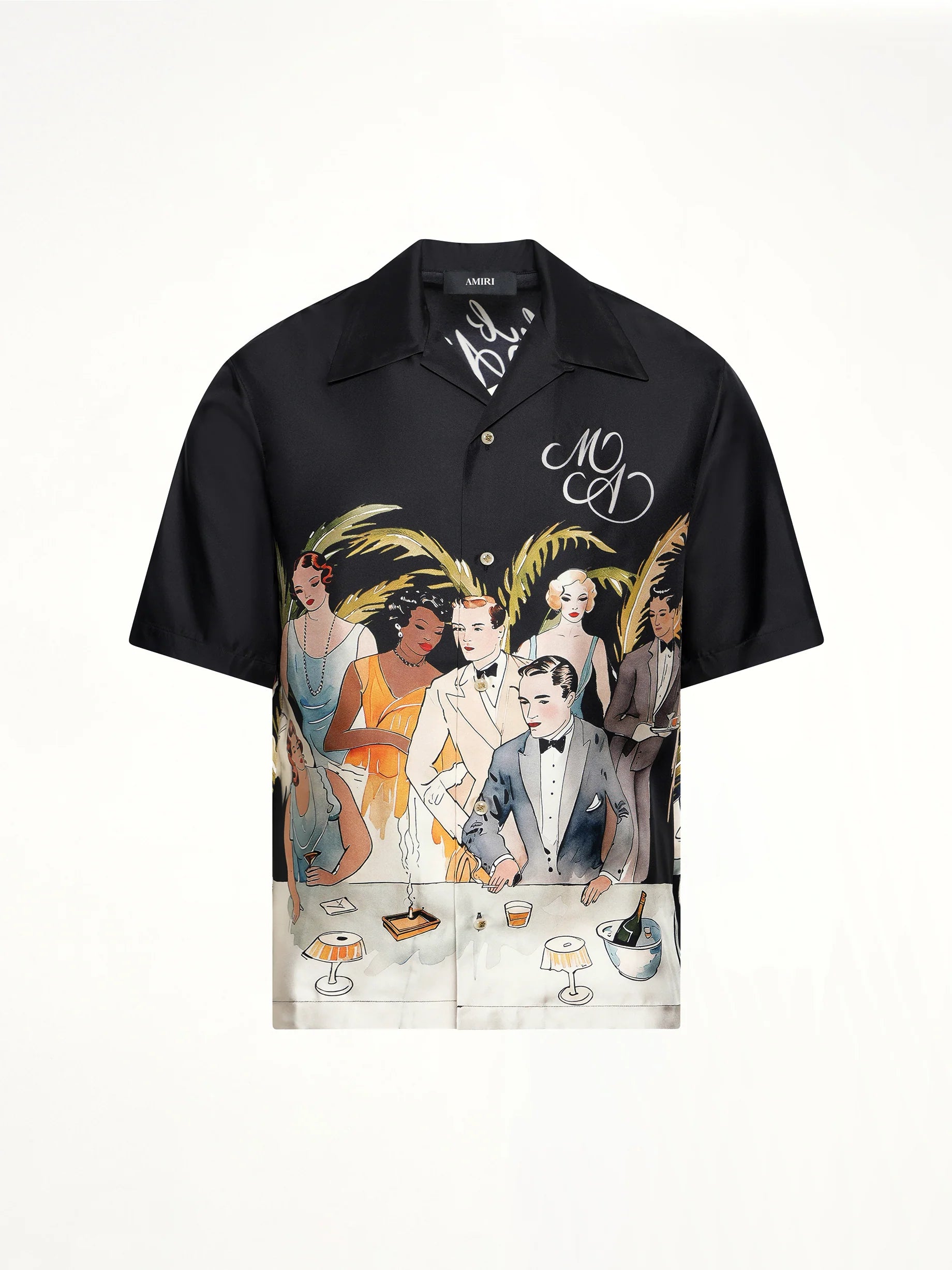 Amiri lyxig silkessjkorta med bar miljö