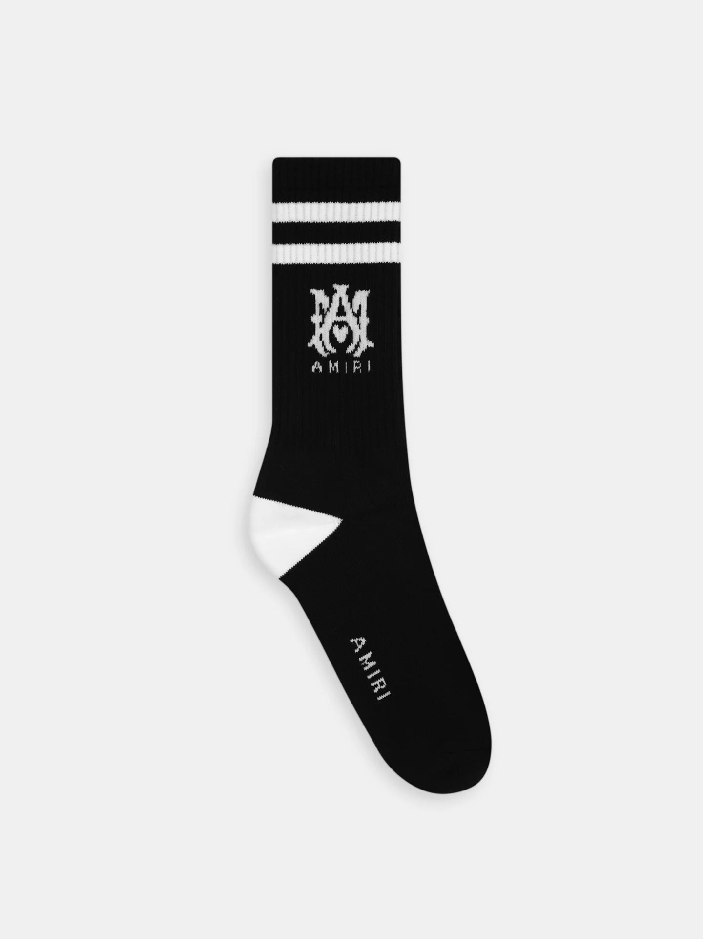 Amiri Ma Stripe Black Sock flat singel