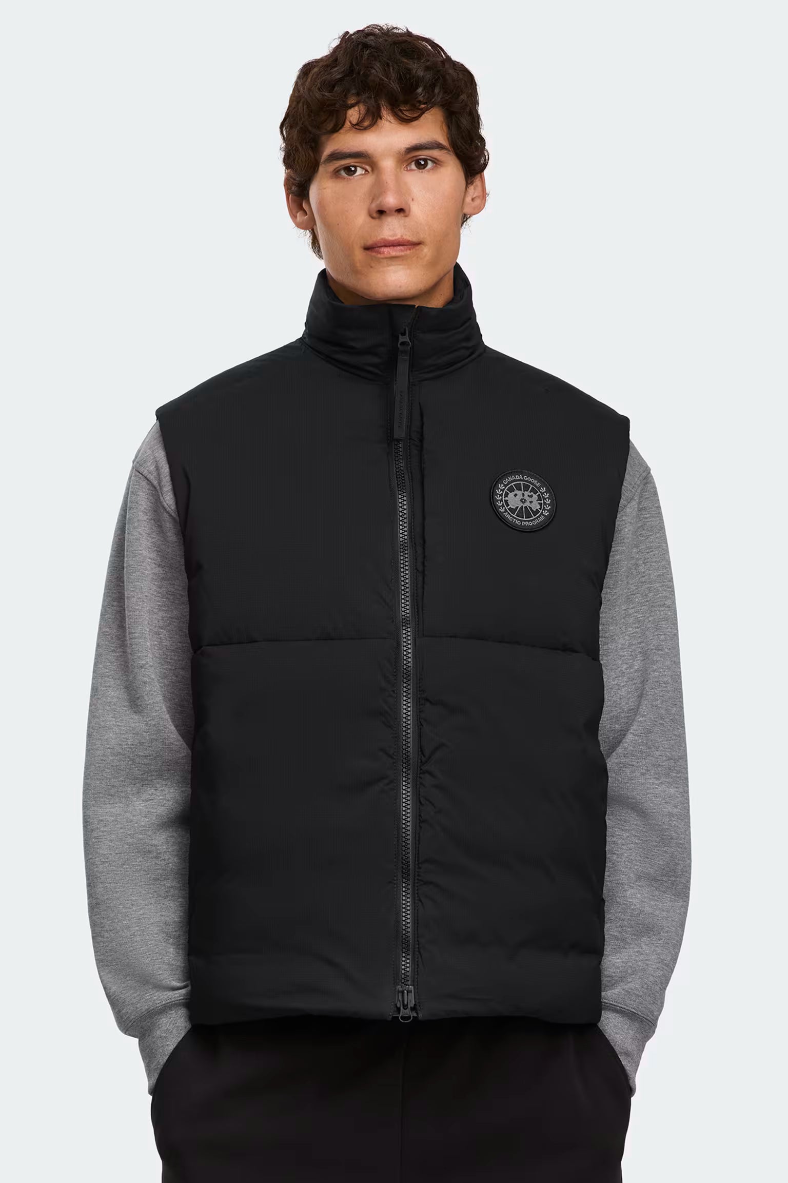 Canada Goose Black Disc Lodge Vest model front