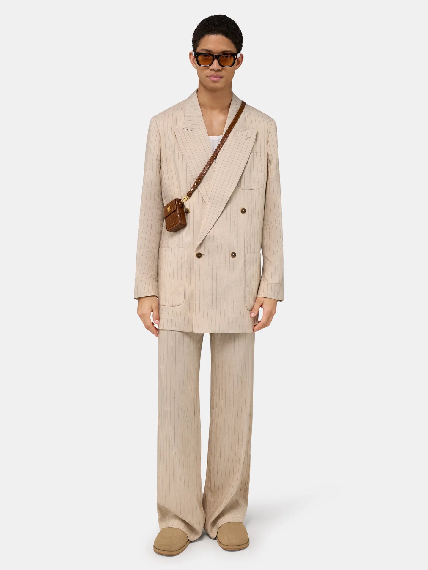 Amiri Striped Tailored Pant model front