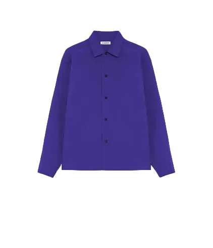 Jil Sander Purple Water Repellent Shirt