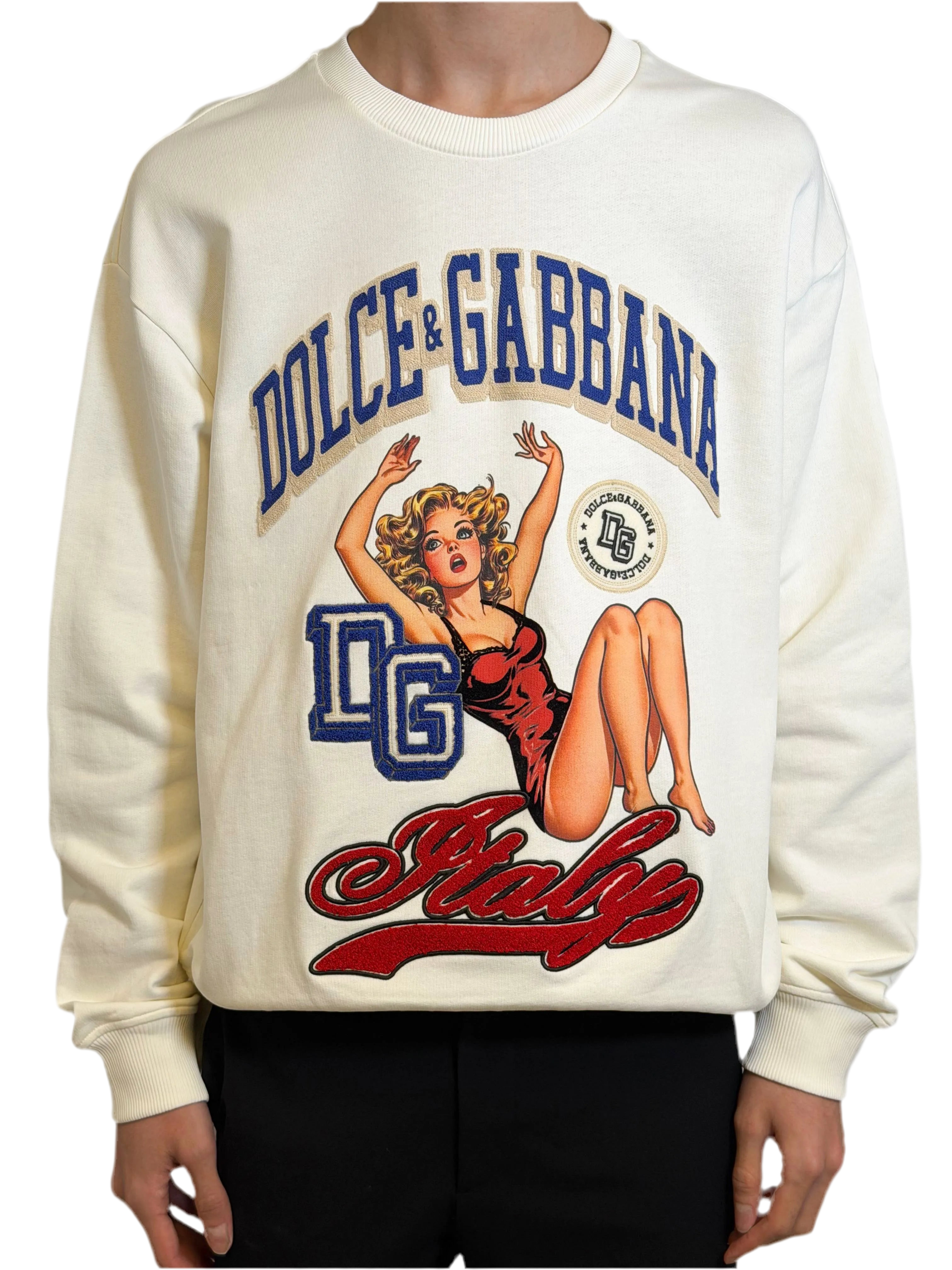 Dolce & Gabbana Cream Sweatshirt