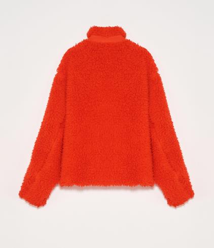 Jil Sander Poppy Cotton Fleece Zip Up Jacket 187