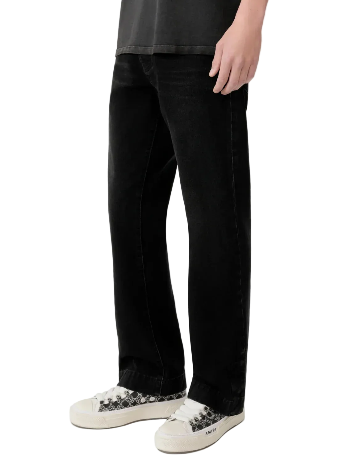 Amiri Straight Flare Schwarze Jeans