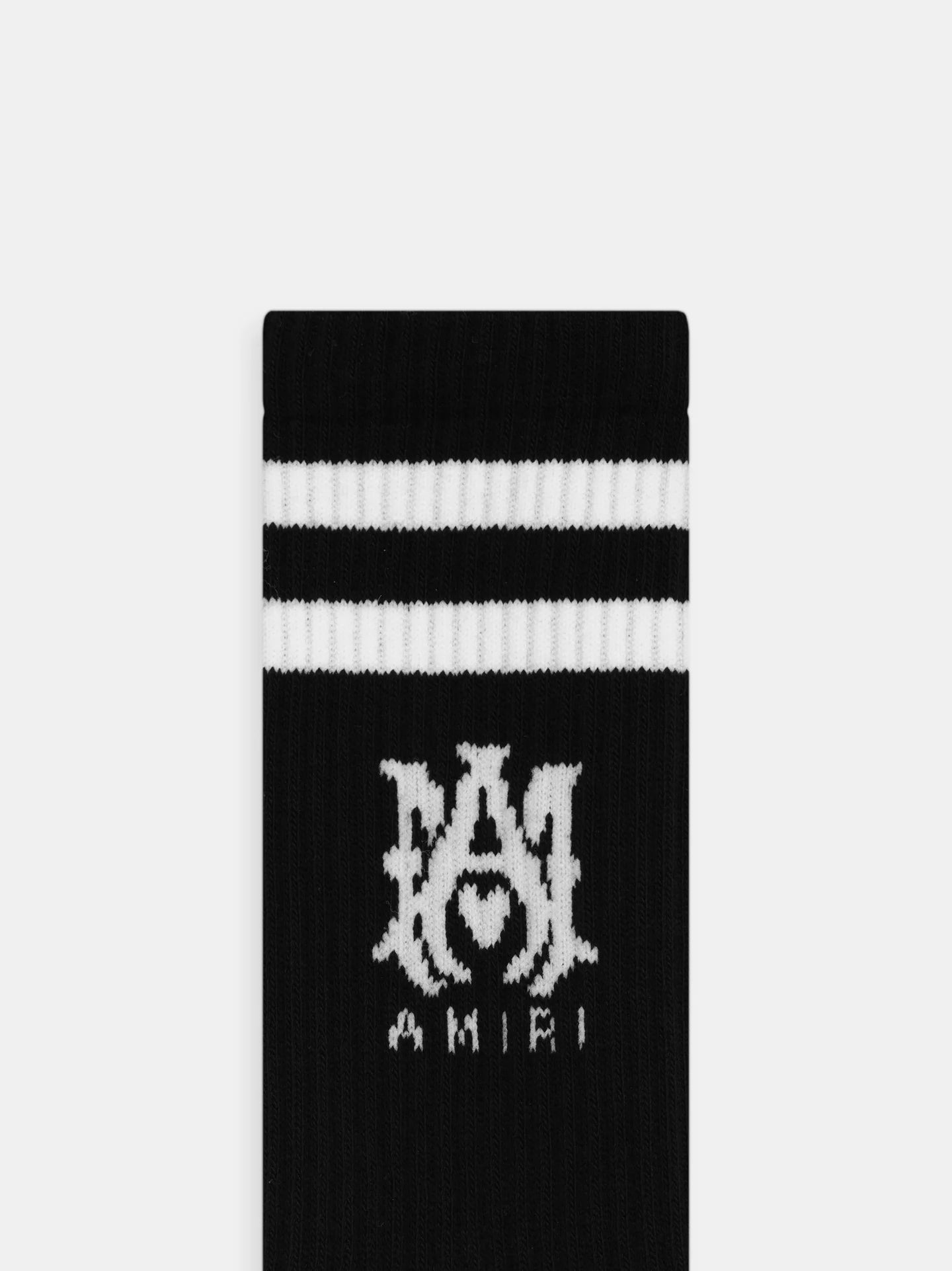 Amiri Ma Stripe Black Sock flat detail