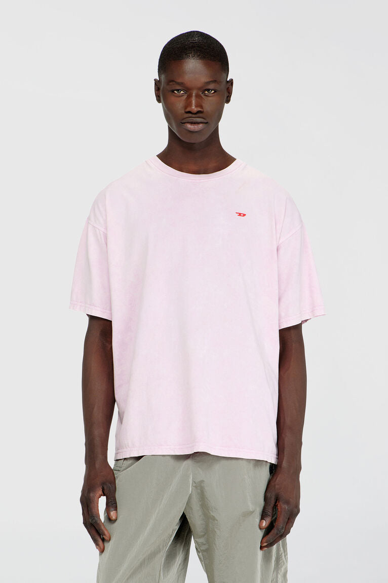Diesel T-Shirt in Pink mit Box-Schnitt