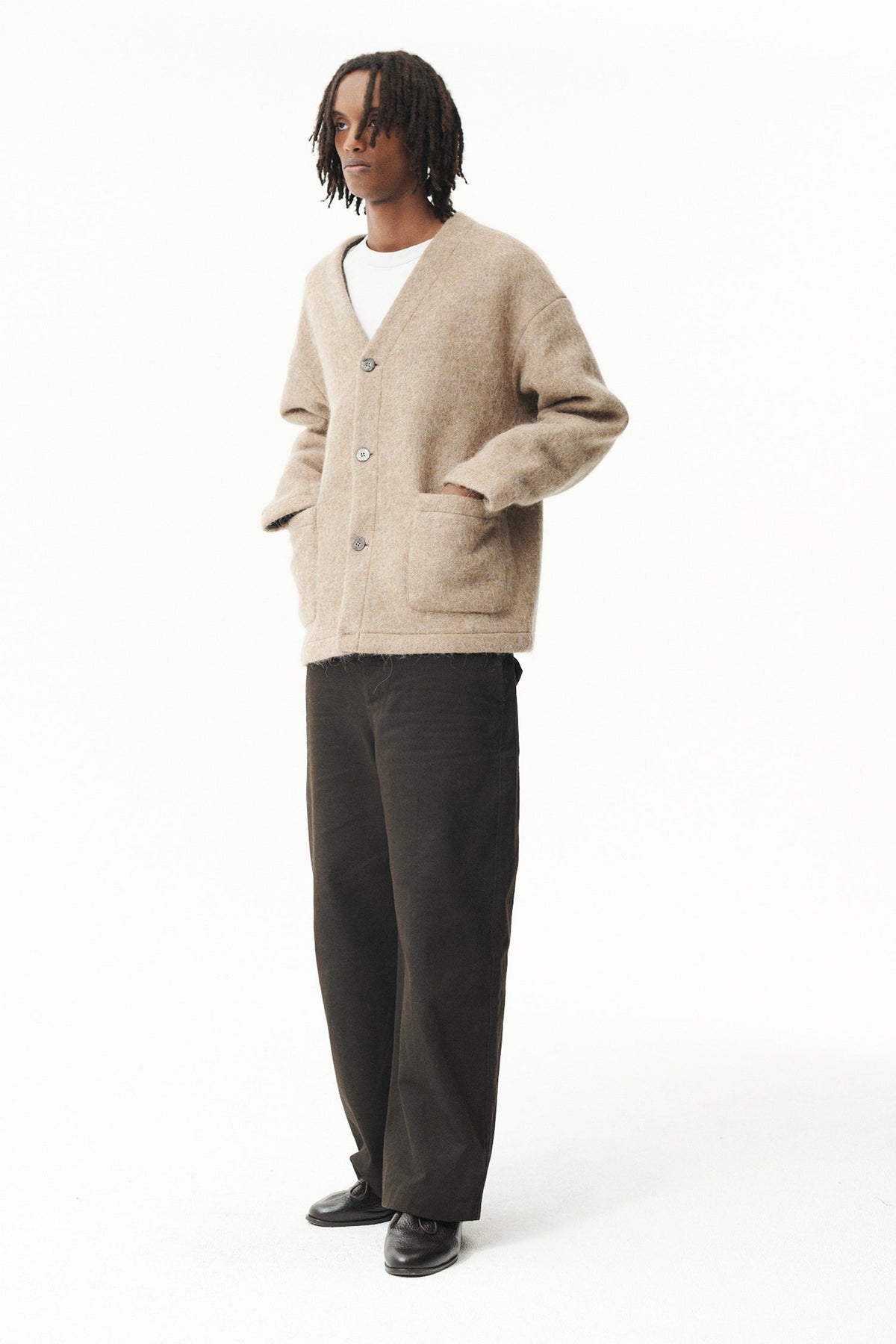 Welter Shelter Camel Cardi Fuzzy Jacket