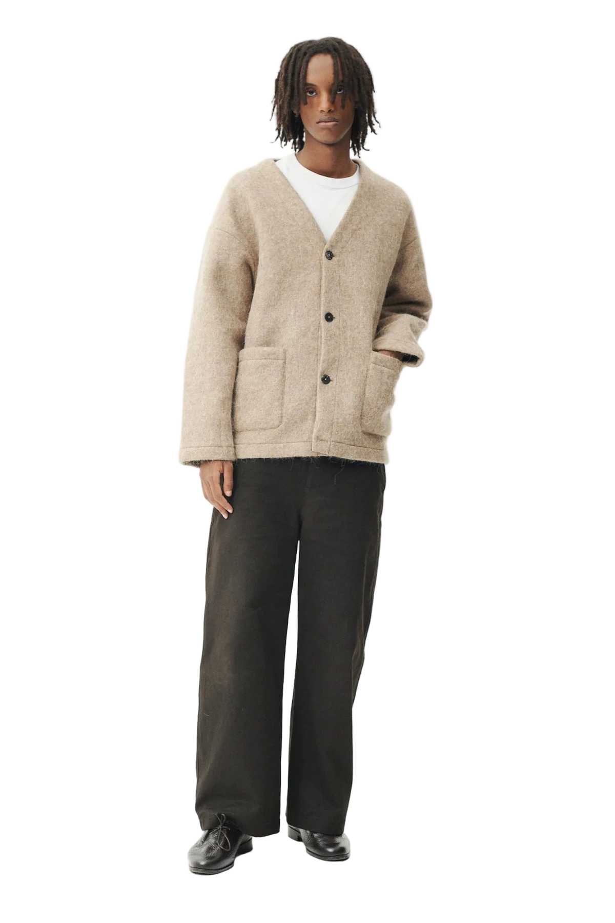 Welter Shelter Camel Cardi Fuzzy Jacket